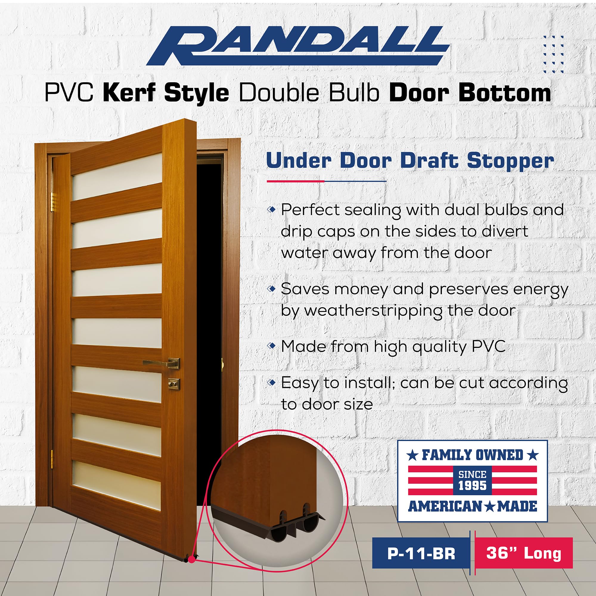 Randall Manufacturing Co., Inc P-11 Door-Sweeps - View #3
