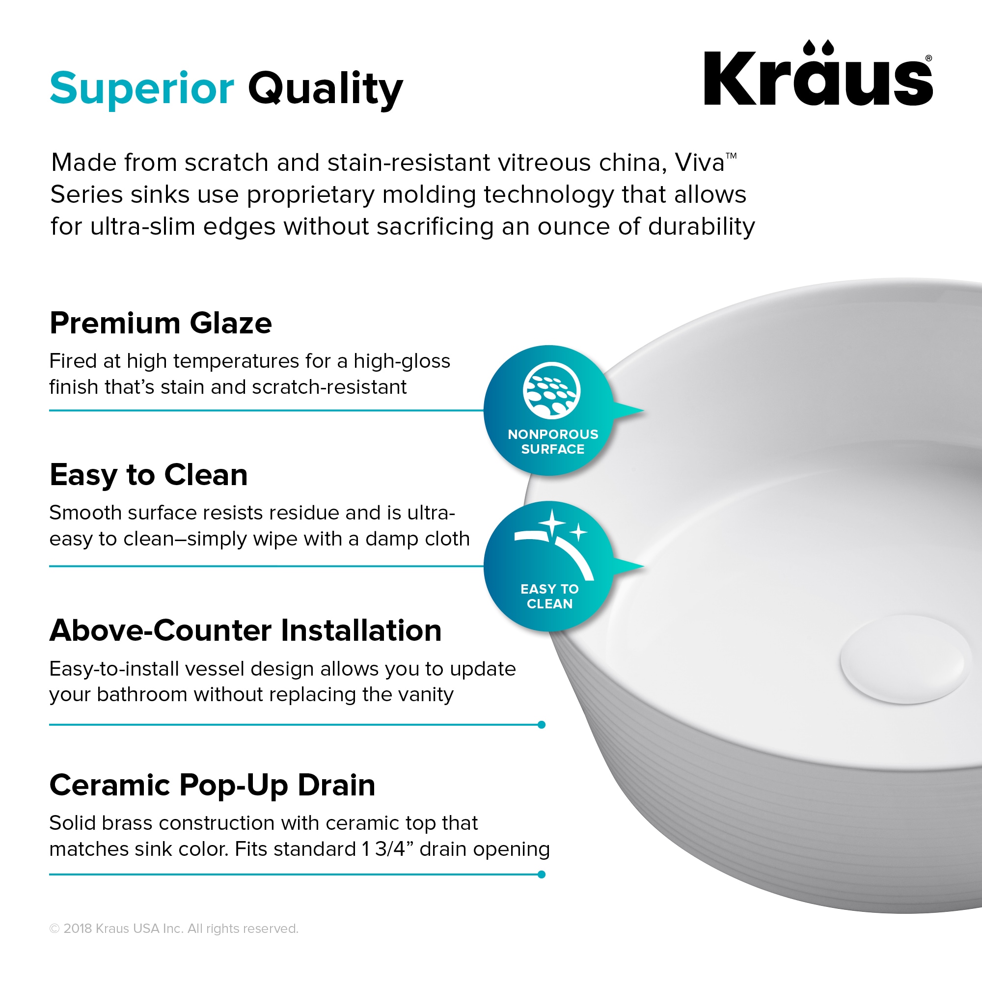Kraus KCV-205GWH-20 Bath-Sink - View #7