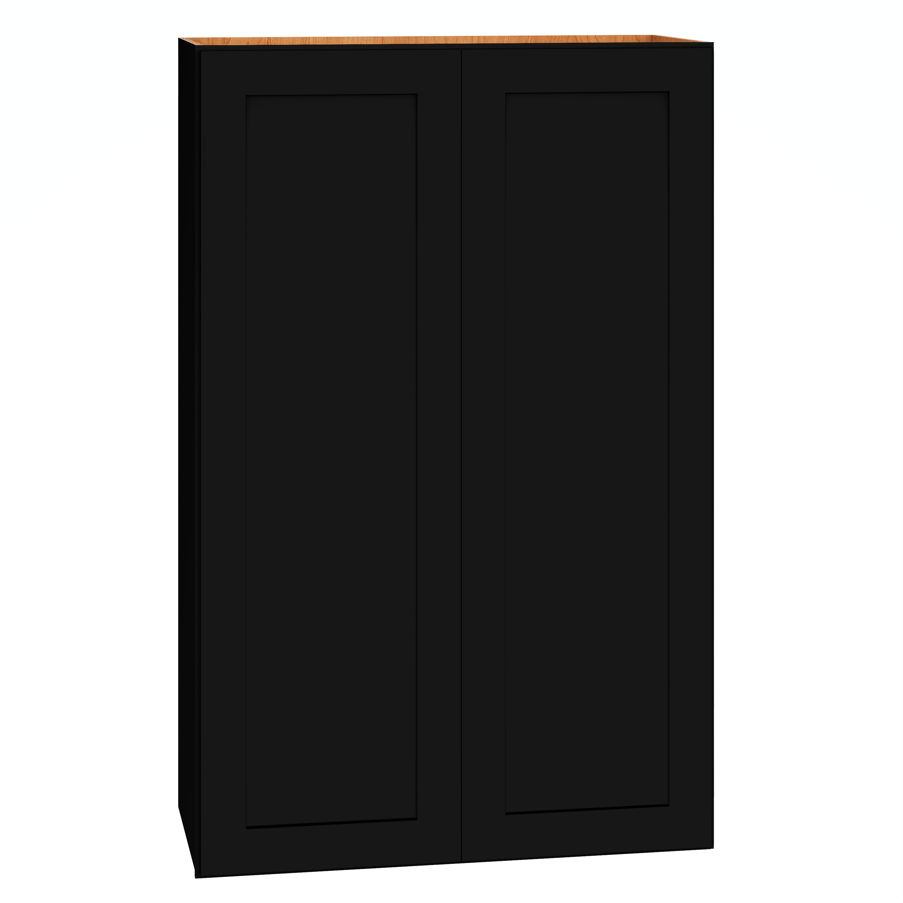 Diamond Express 61I-W2742 Jamestown 27-in W x 42-in H x 12-in D Black Wall Fully assembled Plywood Cabinet (Recessed Panel Shaker)