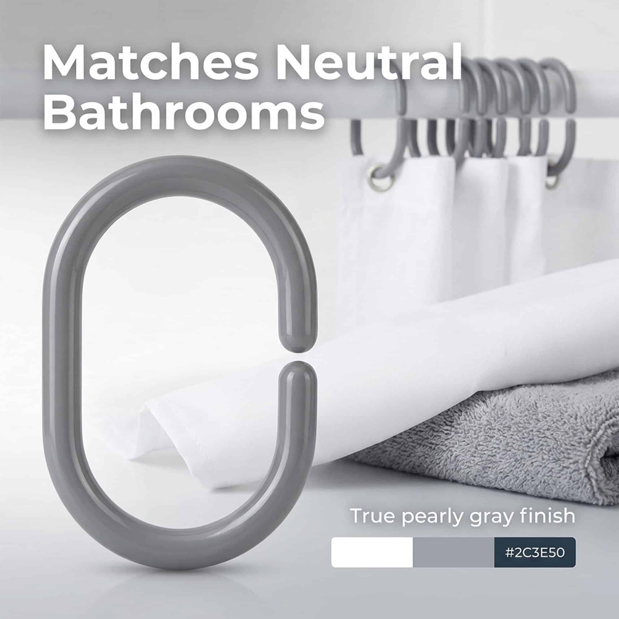 EVIDECO FRENCH HOME GOODS 2200182 Shower-Rings-Hooks - View #8
