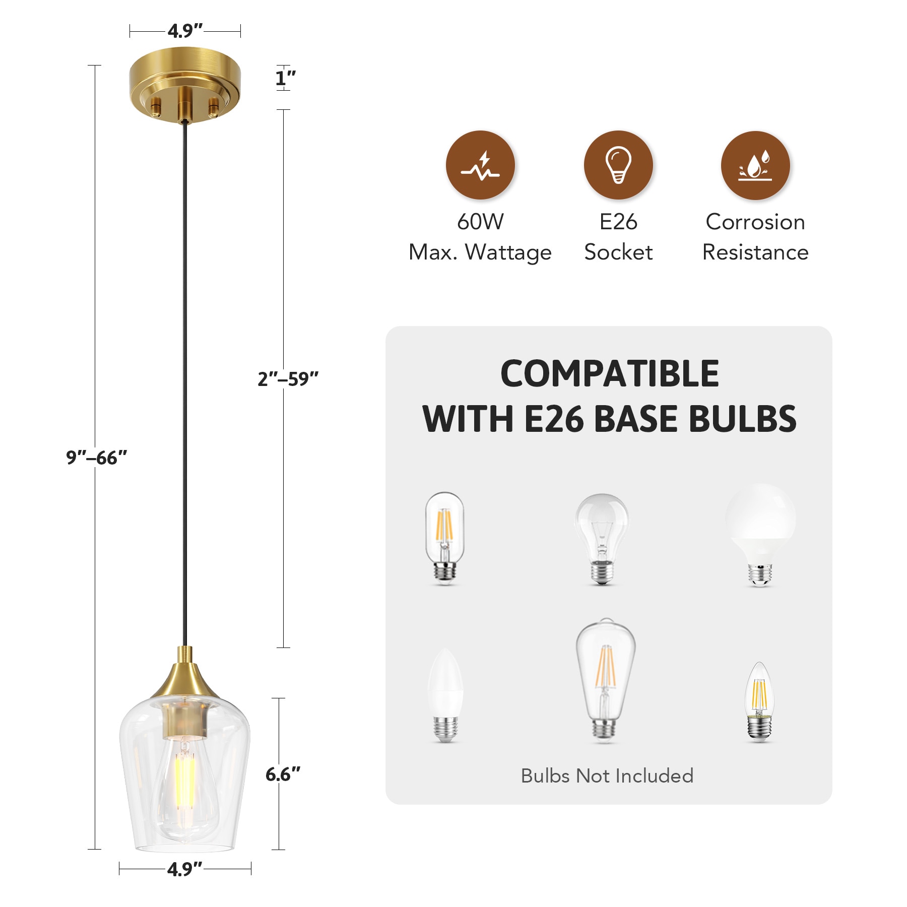 CO-Z PDL-150G-2P Pendant-Lights - View #4