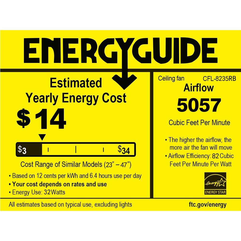 Home Accessories Inc CFL-8235RB Ceiling-Fans - View #6