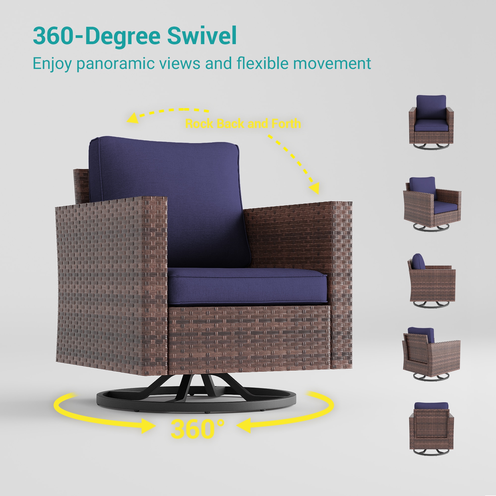 ACEGOSES LW-2R-BNY-T3 Patio-Conversation-Sets - View #4