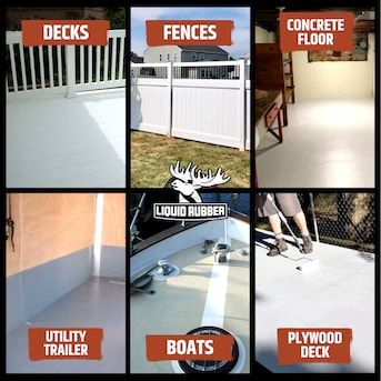 gisteren consumptie Buitenland Liquid Rubber Polyurethane Deck Coating Smooth Saddle Brown Flat Exterior  Porch and Floor Paint (1-Gallon) in the Porch & Floor Paint department at  Lowes.com