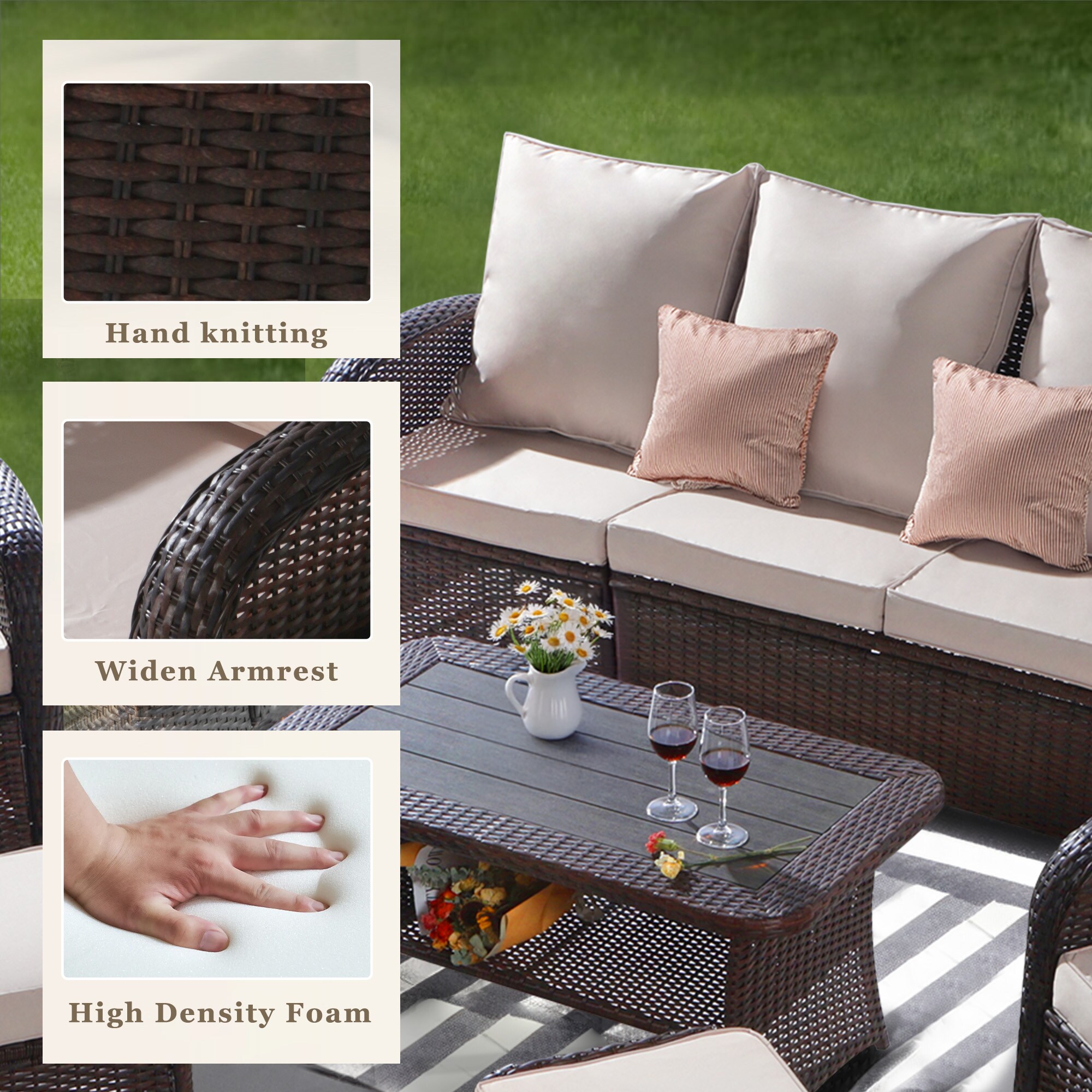 NOBLEMOOD LS-2032KH Patio-Conversation-Sets - View #4
