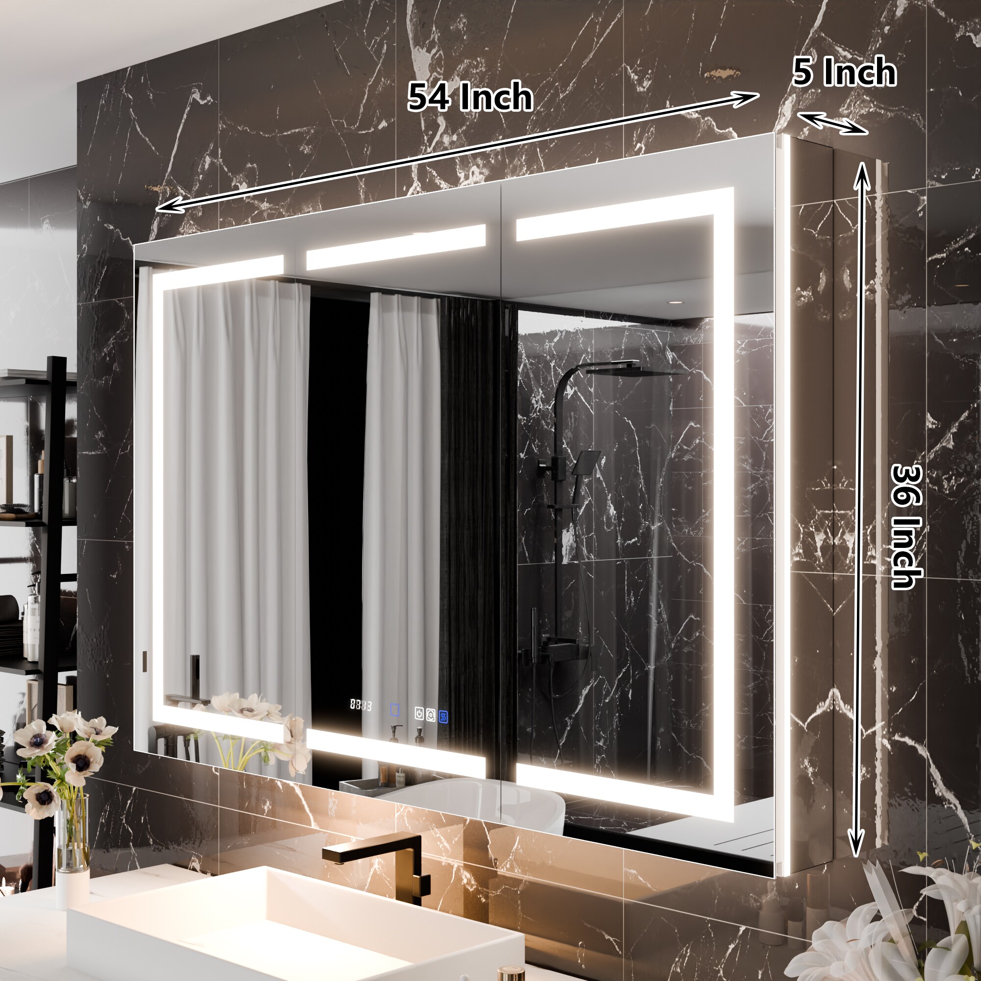 AAZJ JDEX-MC543611TX Bathroom-Medicine-Cabinets - View #12