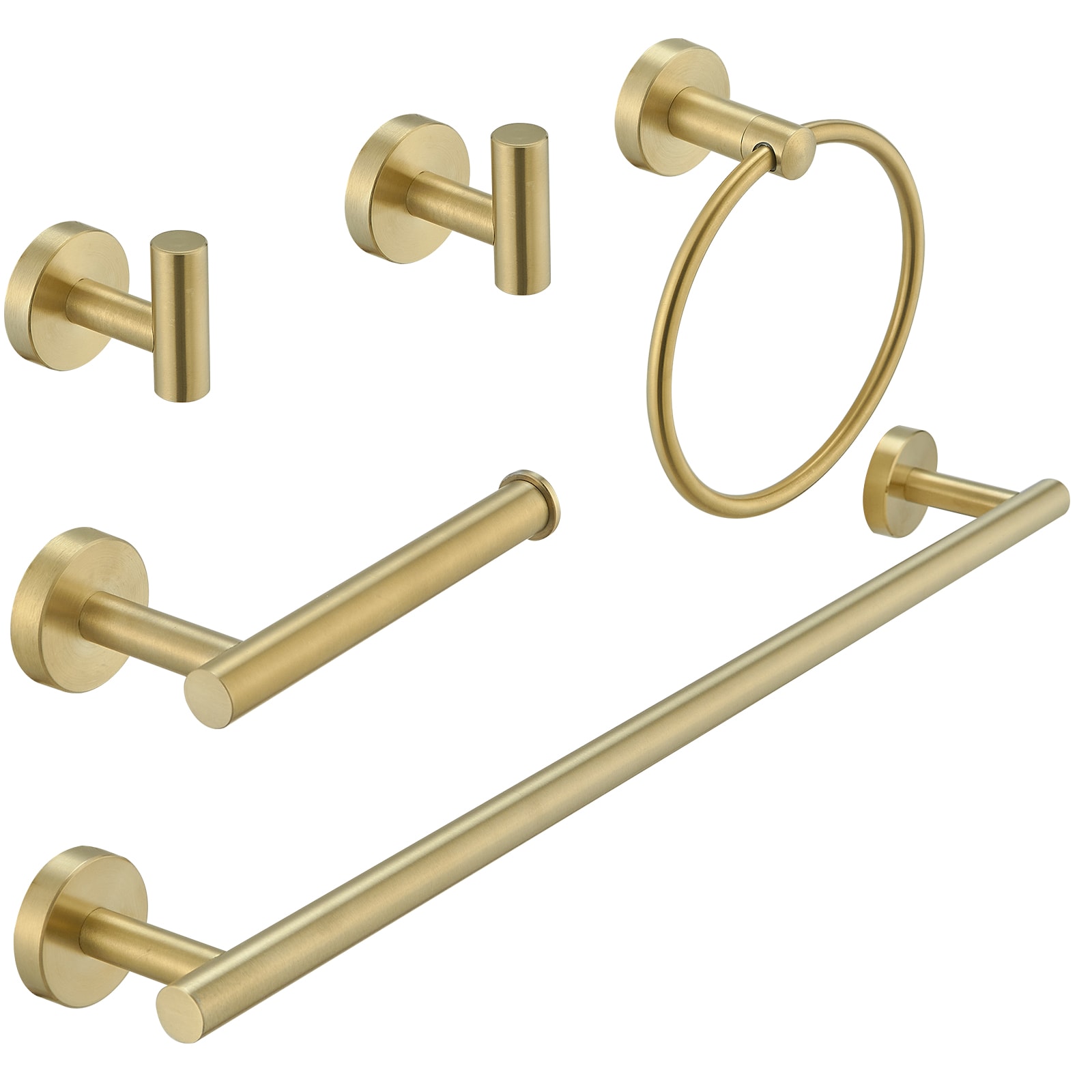 Luxury Gold Color Brass Bathroom Accessories Set Bath Hardware Towel Bar  sset006