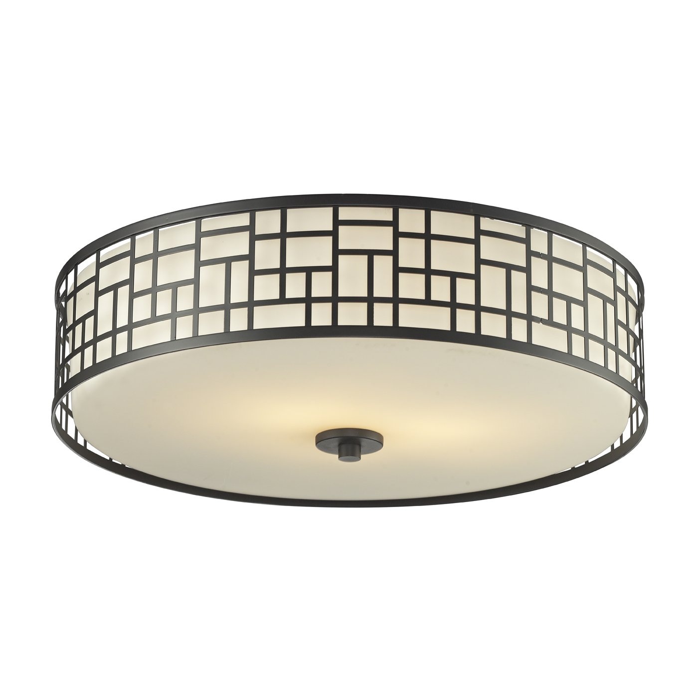 Z-Lite 329F20-BRZ Elea 1 -Light 20.5-in Bronze Flush Mount Light