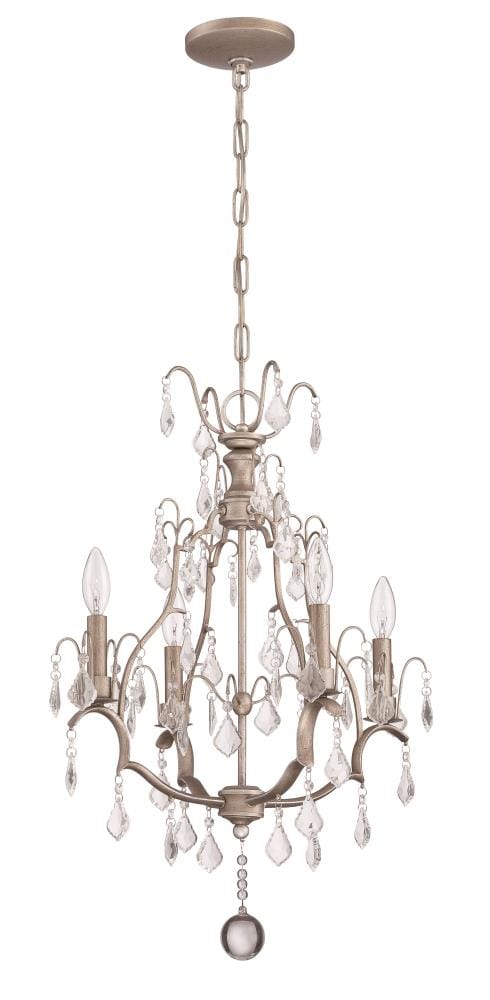 Craftmade 1074C-AO 4-Light Athenian Obol Transitional Chandelier