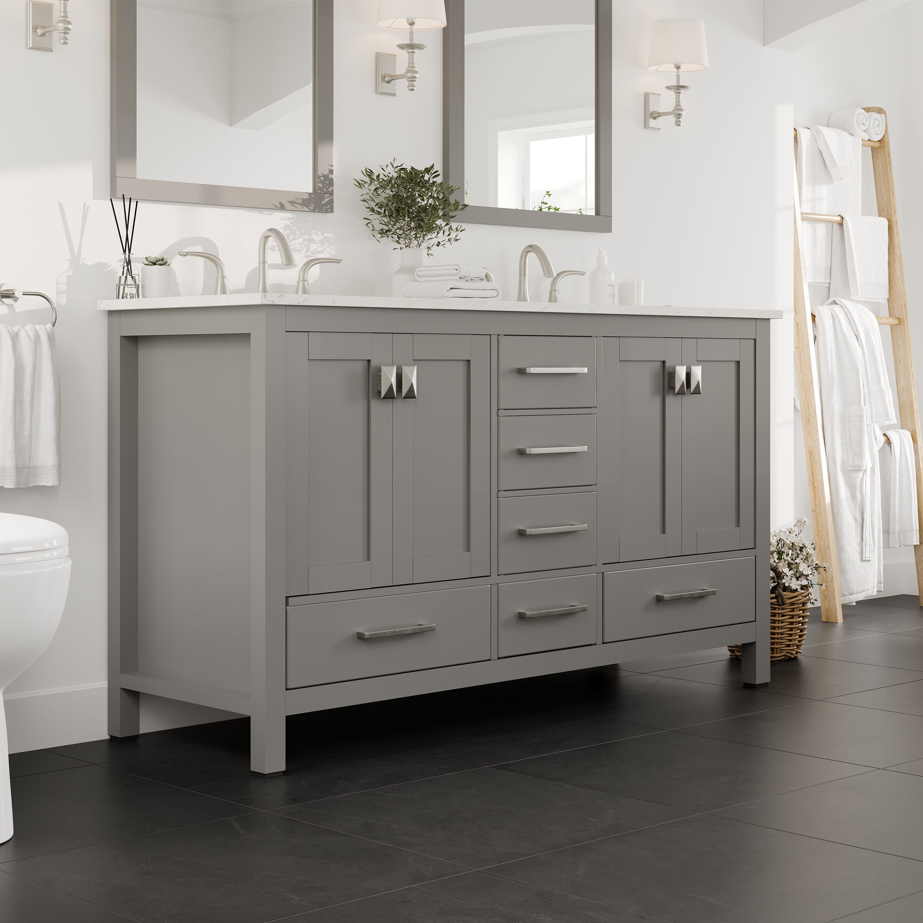 Eviva EVVN412-60GR-Q Bath-Vanity-Combo - View #2