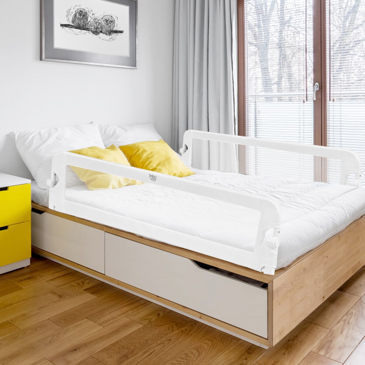 Goplus BB5525WH Bed-Rails - View #10
