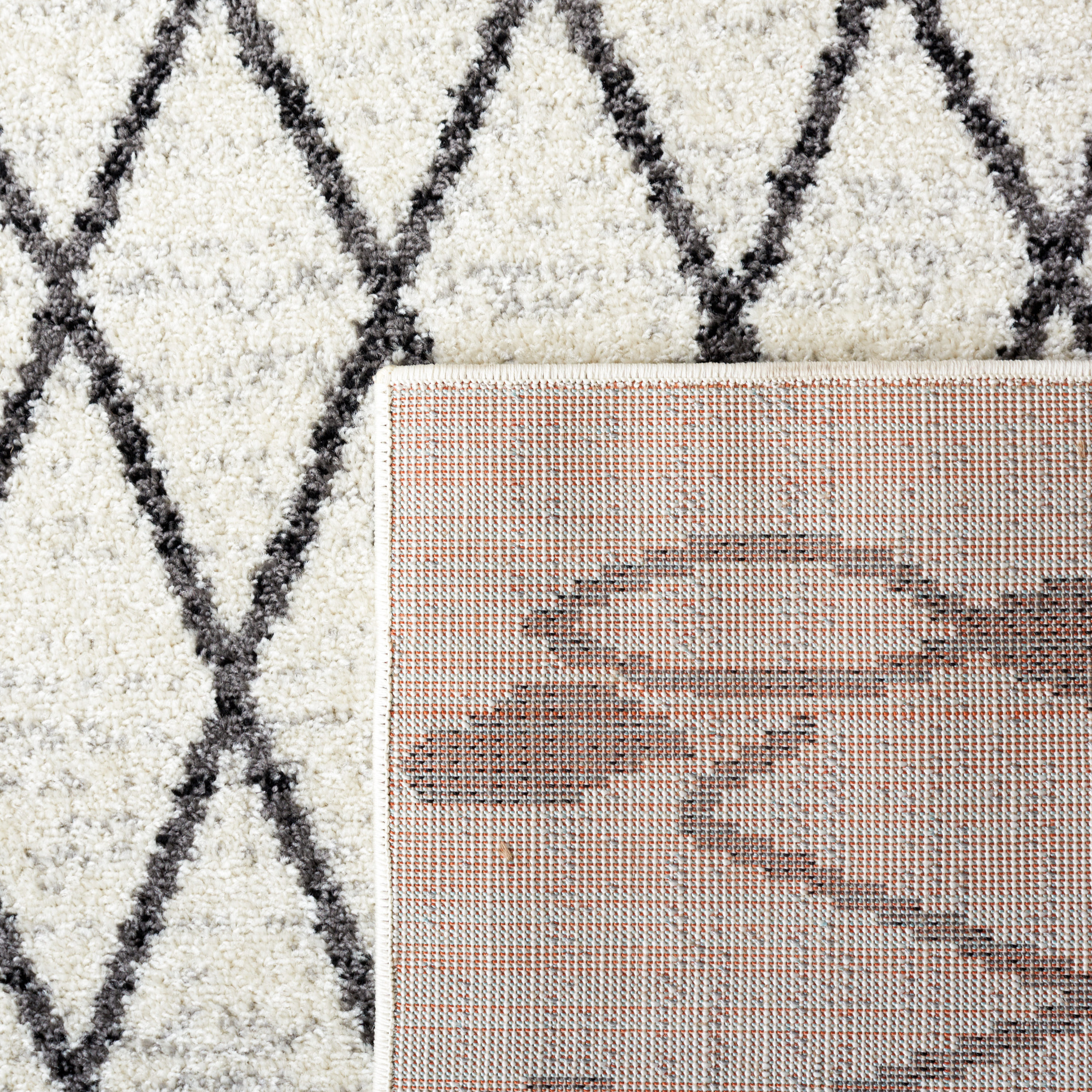 Black Abstract 8' x 10' Reversible Synthetic Area Rug