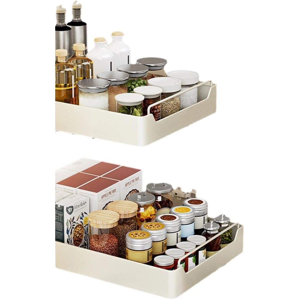 GAOMON Pull out cabinet organizer soft close slide out pantry shelf heavy duty drawer box 12 inch wide 17 inch deep 3 inch high 20 cm