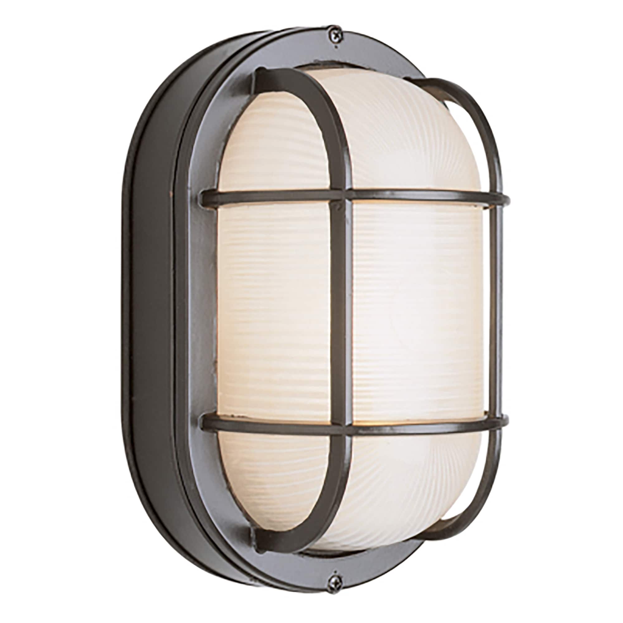 Lucid Lighting 41015 BK 1.0 -Light 11.0-in H Black Hardwired Outdoor Wall Light