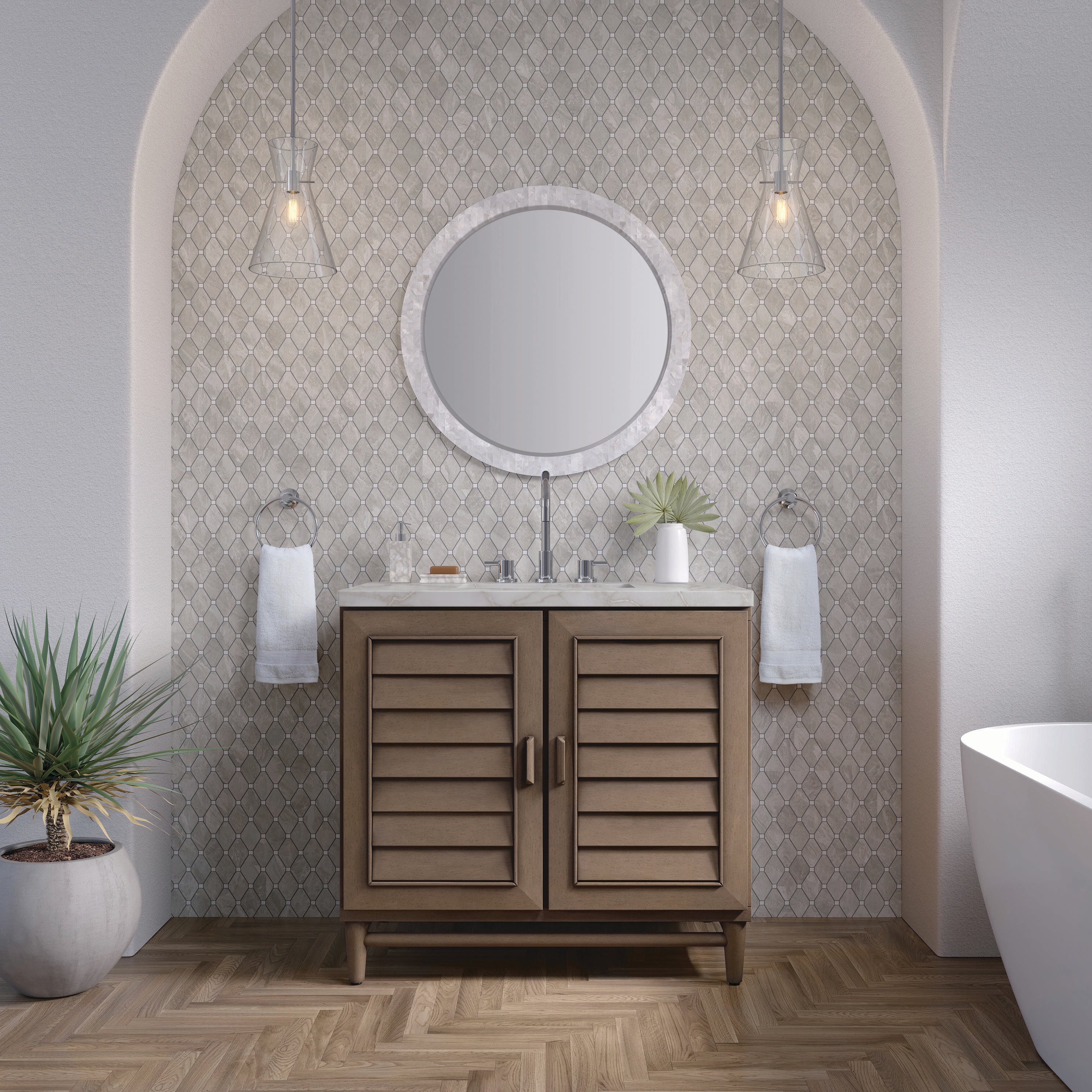 James Martin Vanities 620-V36-WW-3VSL Bath-Vanity-Combo - View #2