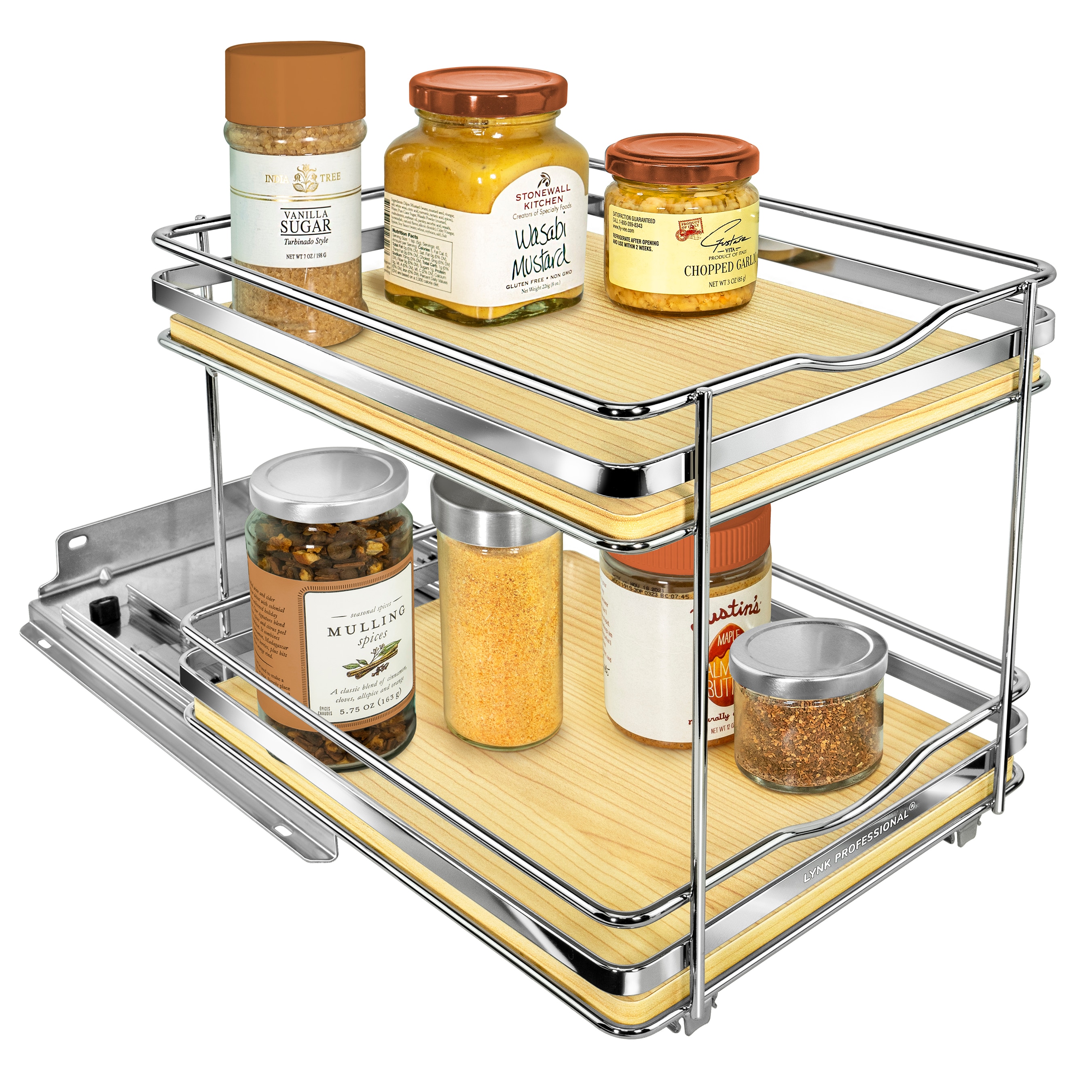 Lynk Professional Expandable 4 Tier Heavy Gauge Steel Drawer Spice