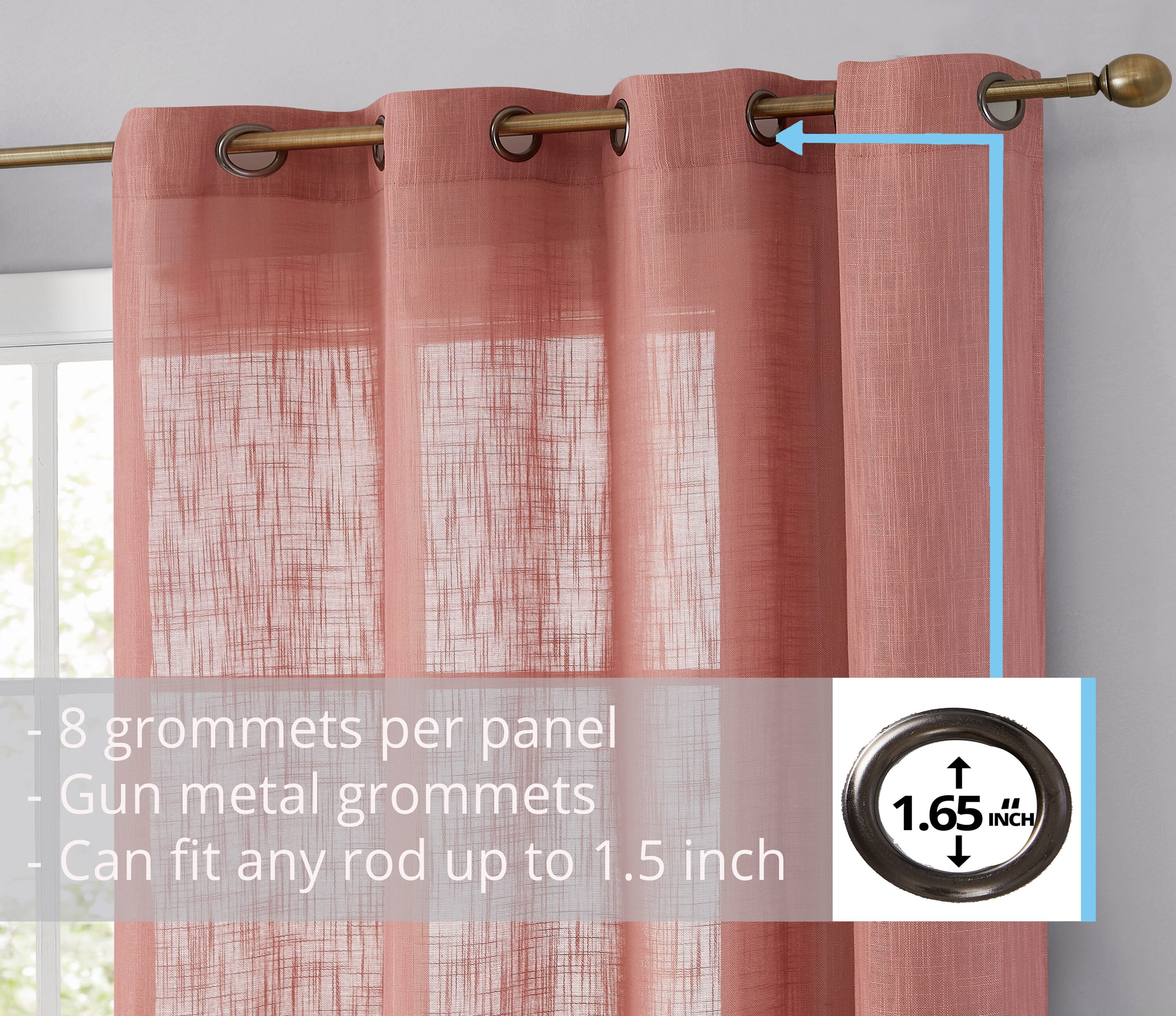 HLC.me ABY-FXLNGR-BLSH54 curtains - View #2