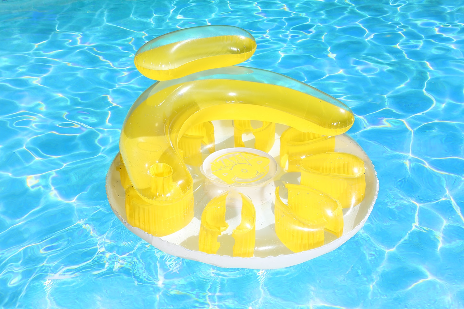 Poolmaster 06484 46-Inches x 46-Inches Yellow Inflatable ride-on