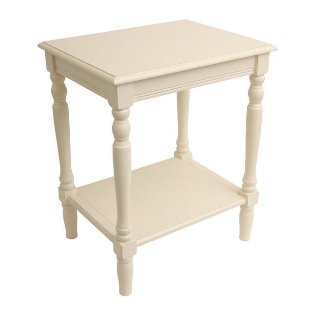 Decor Therapy Simplify Antique White, Antique White End Tables