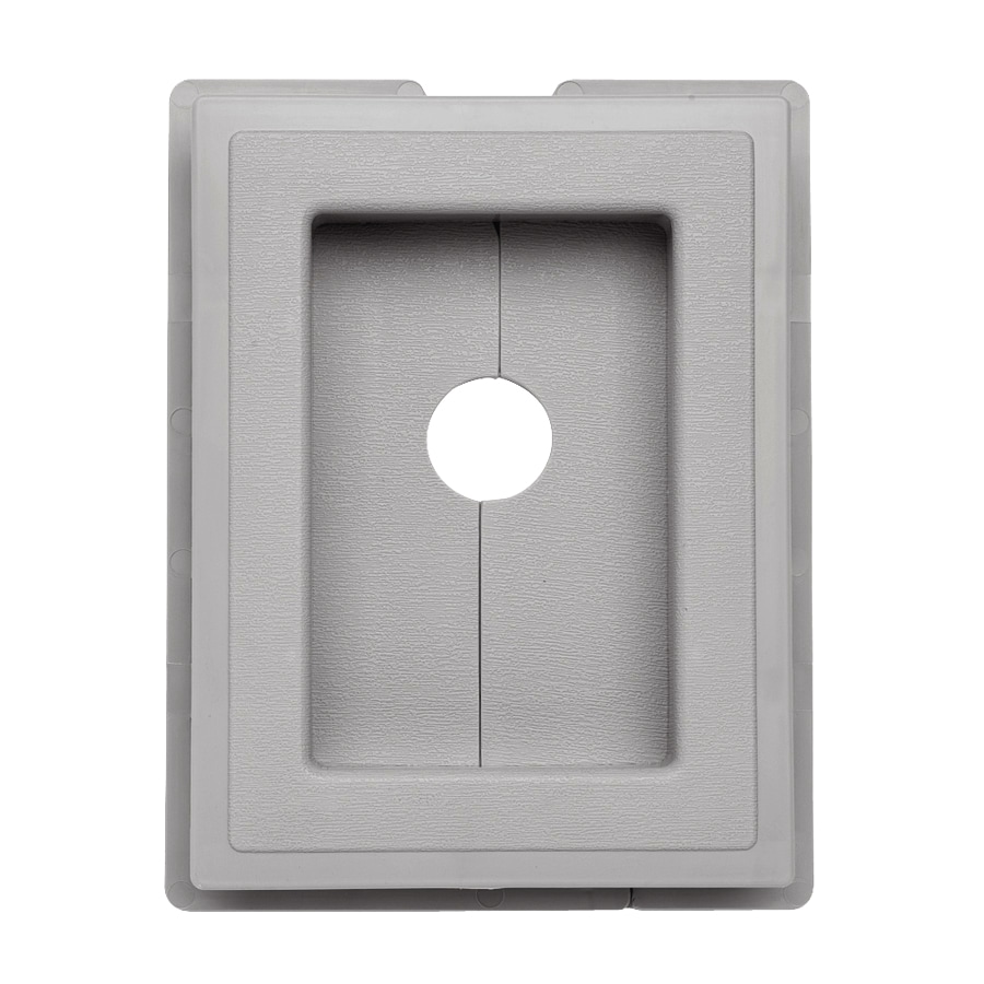 Ply Gem 244164 7.5-in x 1-in Flint Vinyl Universal Mounting Block
