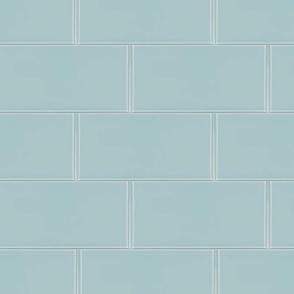 Skylight 4-in x 8-in Glossy Glass Subway Wall Tile (10.75-sq. ft/ Carton) | - Elida Ceramica LW230131033