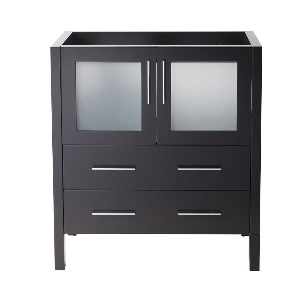 Fresca FCB6230ES Torino 30-in Espresso Bathroom Vanity Base Cabinet without Top