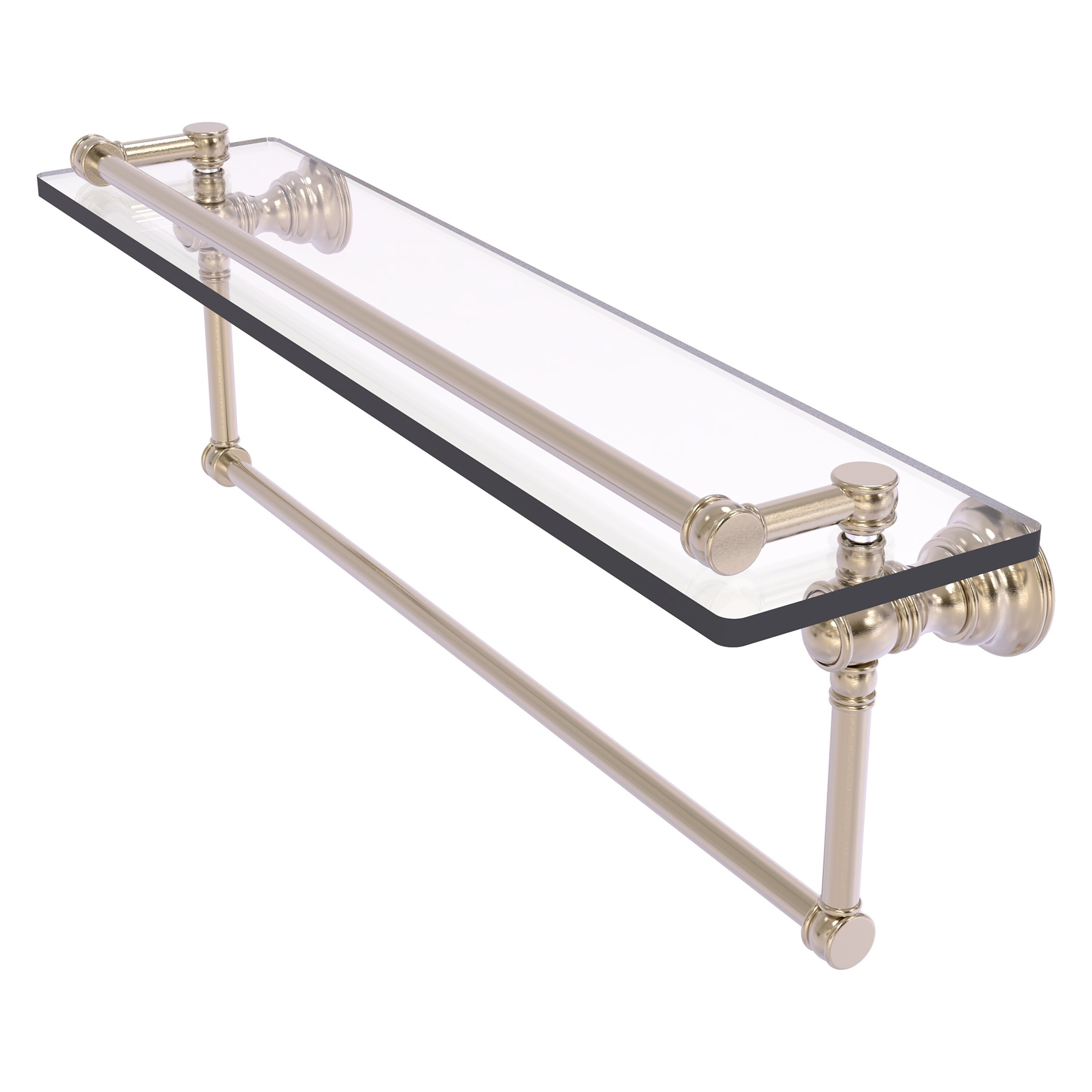 Allied Brass CL-1-22TB-GAL-PEW Carolina Antique Pewter Wall mount Bathroom Shelf ( 22-in x 7.4-in x 5-in )