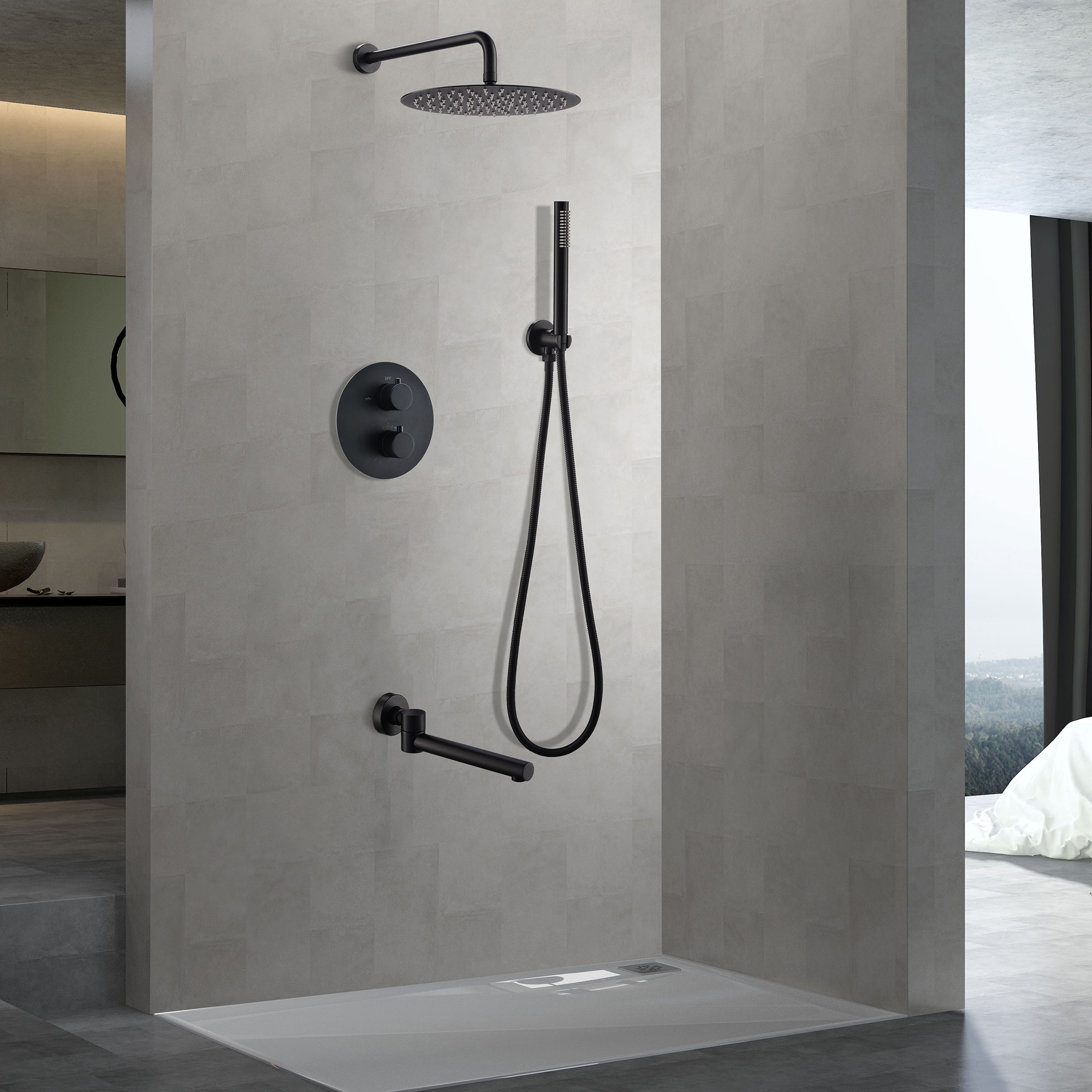 WELLFOR WB-0948 Showerhead-Bar-Panels - View #3