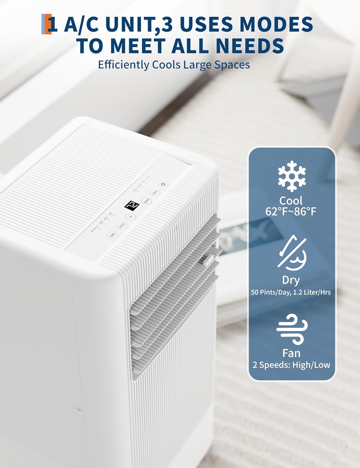 Qeetex BBJ-PHK337DHYKY Portable-Air-Conditioners - View #2
