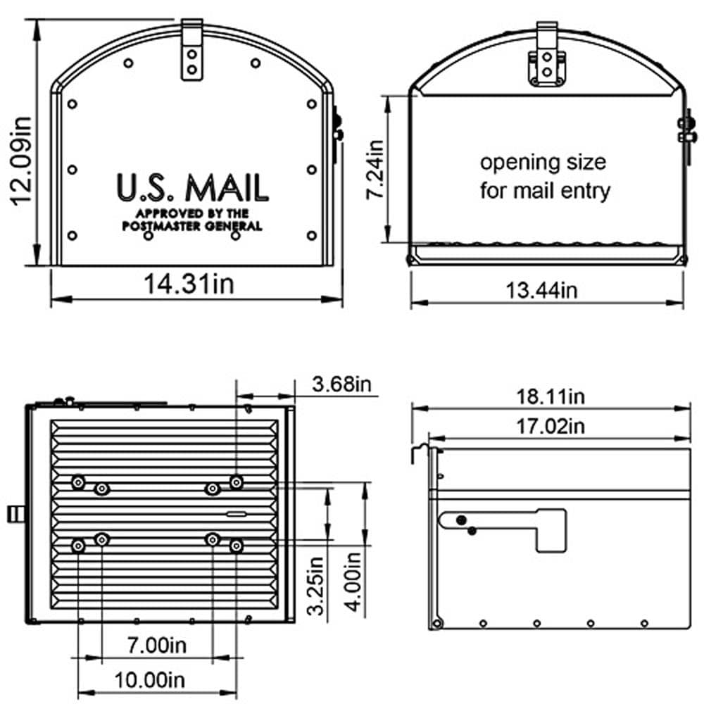 Gibraltar Mailboxes SH400B01 mailboxes - View #5
