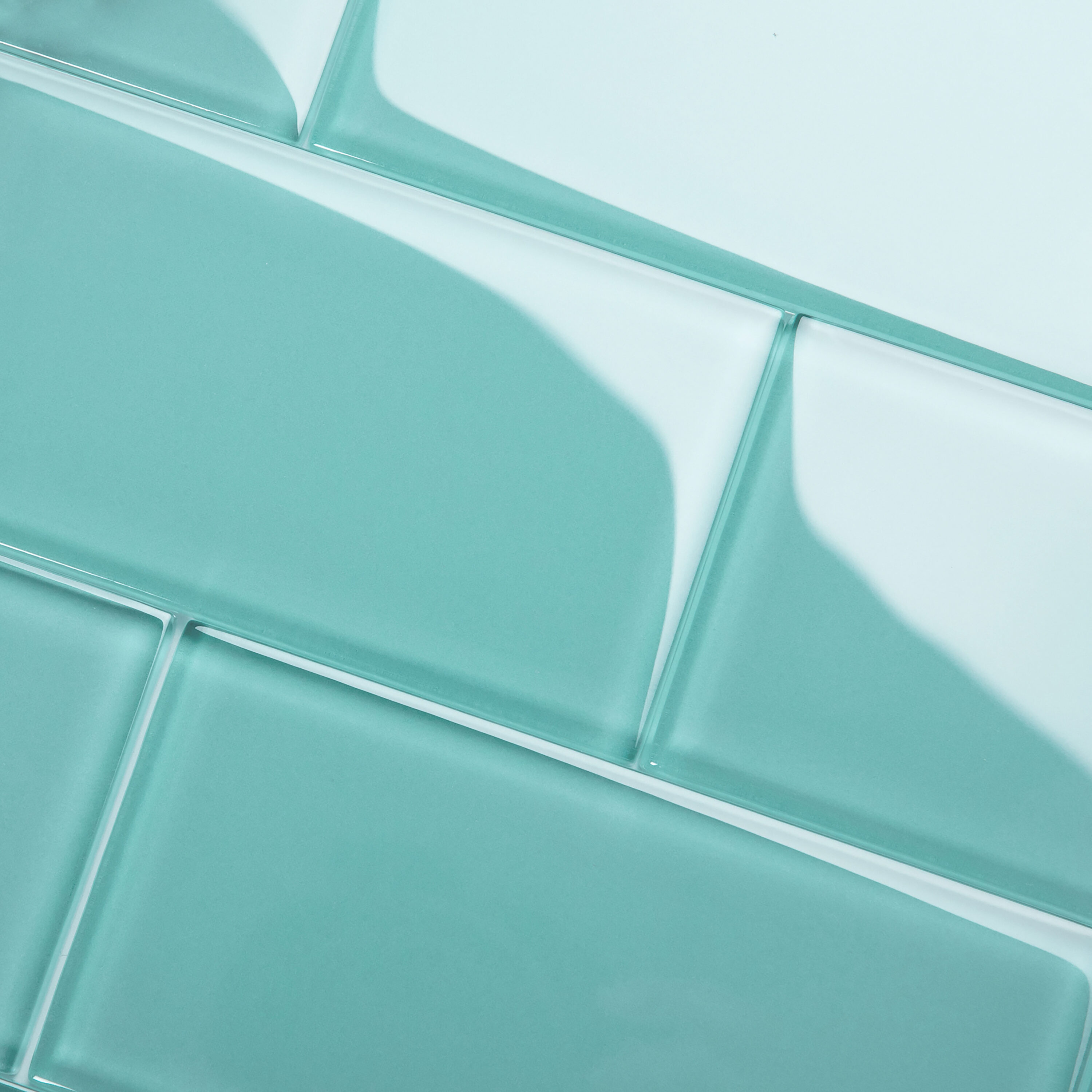 Giorbello Classic Premium Teal 3 In X 6 In Glossy Glass Subway Wall Tile 5 Sq Ft Carton In