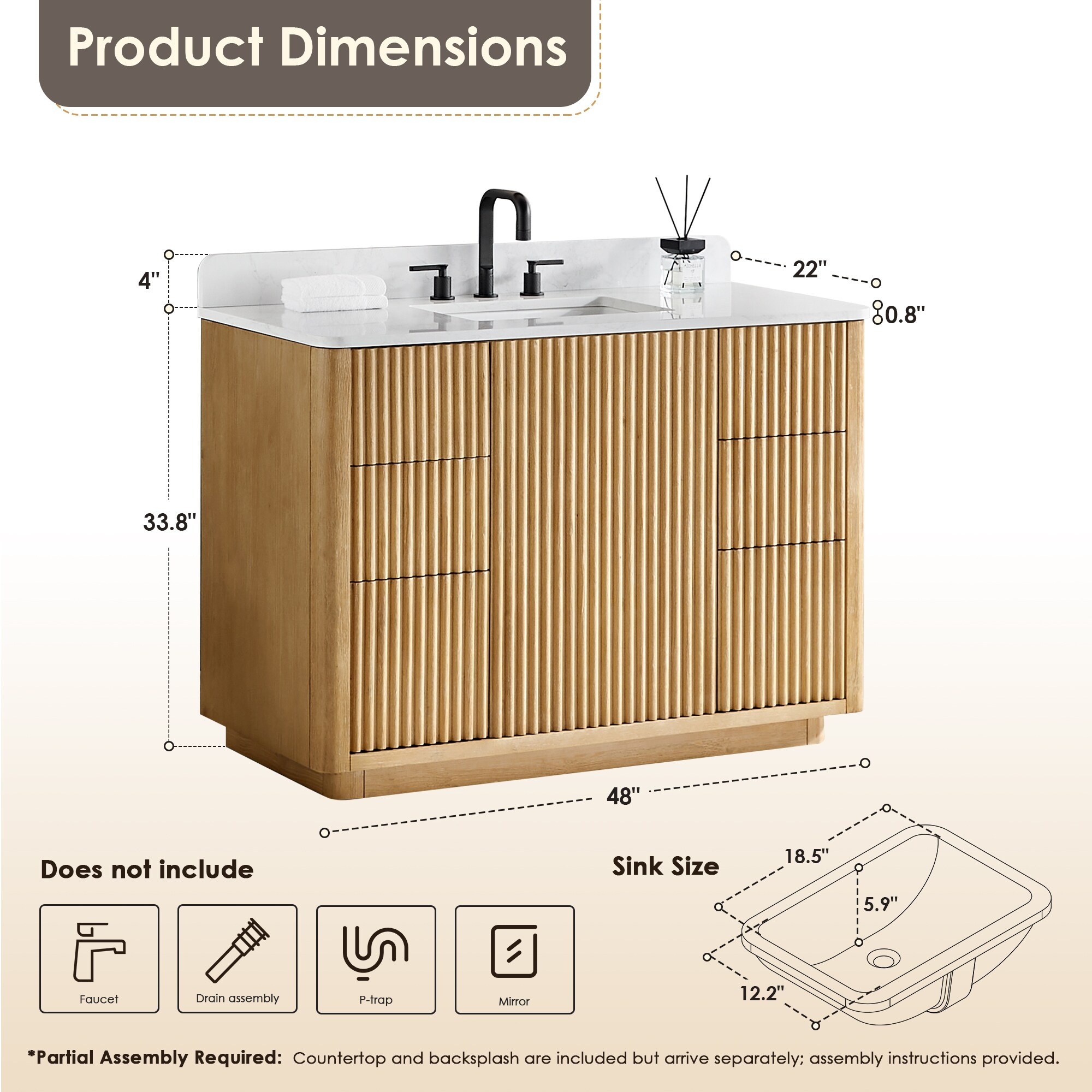 Altair 580048-WL-GW-NM Bath-Vanity-Combo - View #13