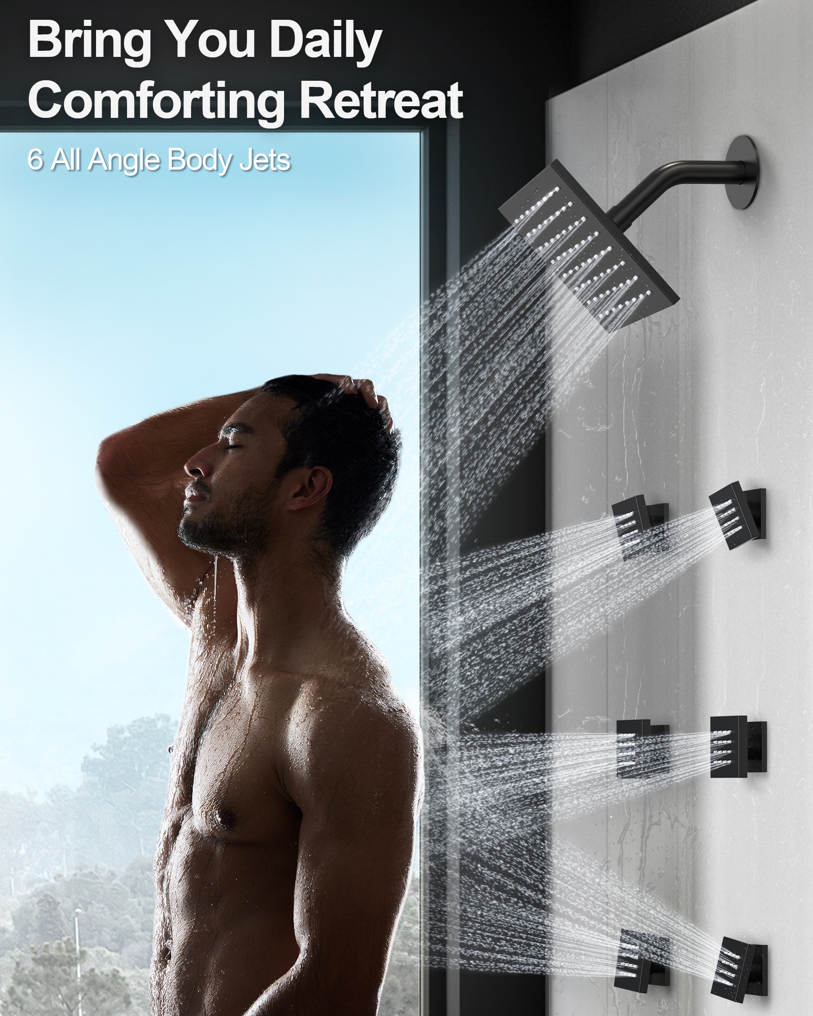 GRANDJOY SGF10GJ-64-BL16 Tub-Shower-Faucets - View #7