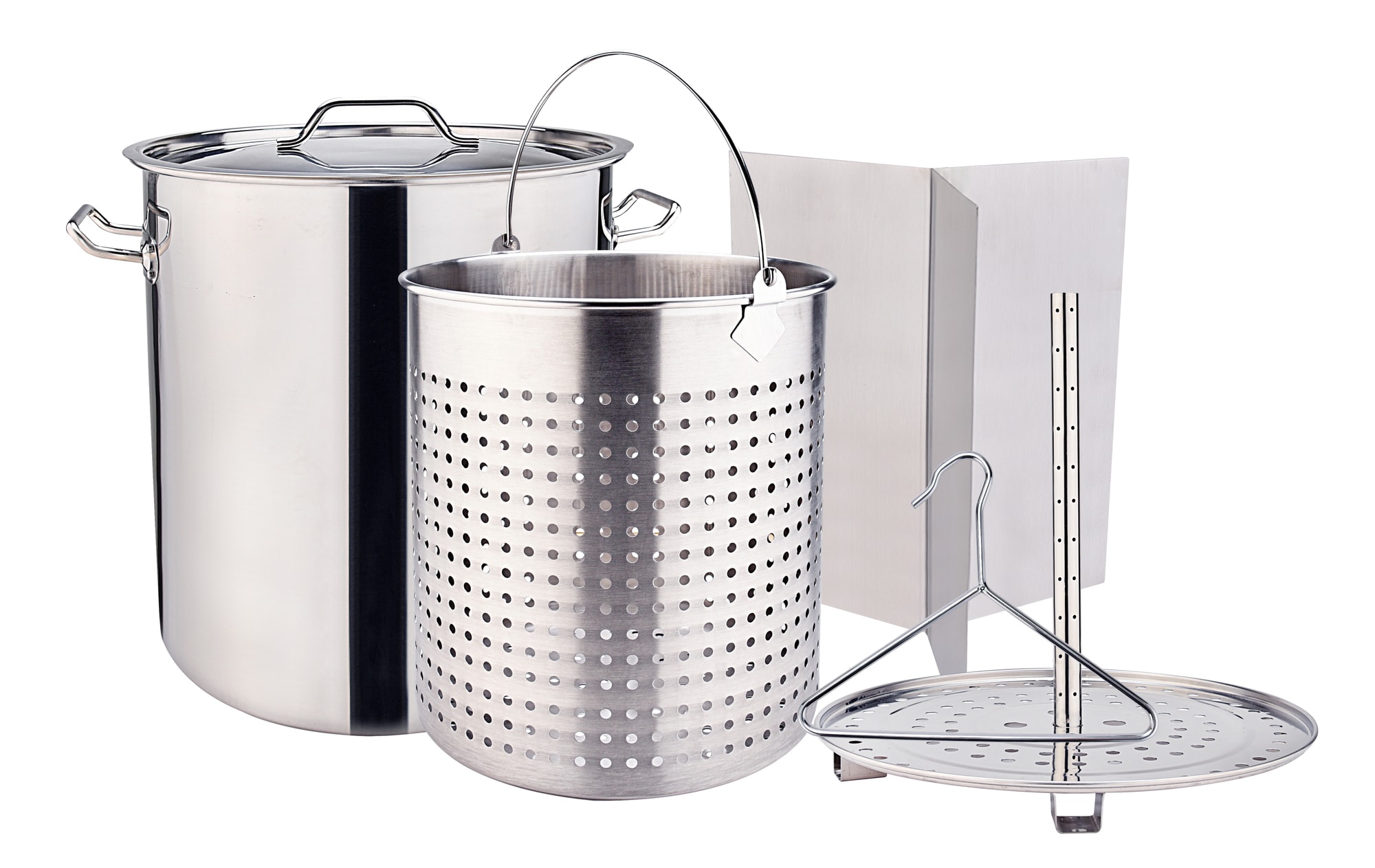 King Kooker 100-Quart Aluminum Cooking Pot Set and Basket in the Cooking  Pots department at