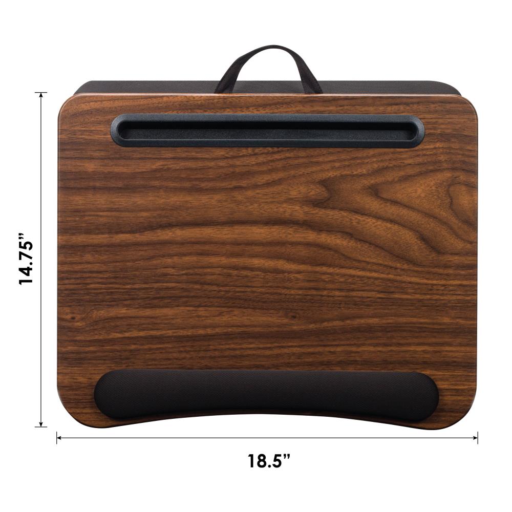 Lapgear Home Office Lap Desk - Espresso Woodgrain, Brown