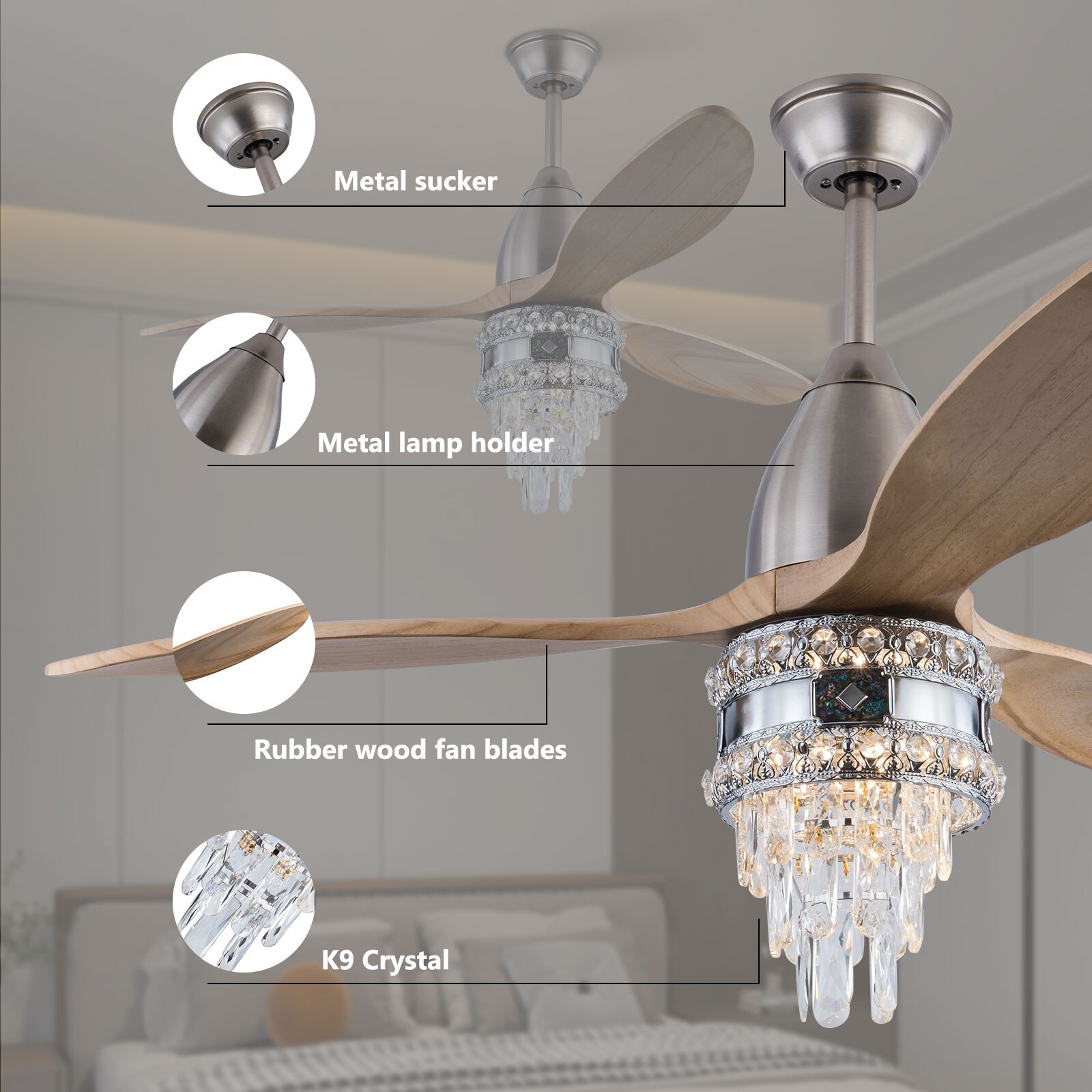 Oukaning JZUCOD-01010099 Ceiling-Fans - View #5