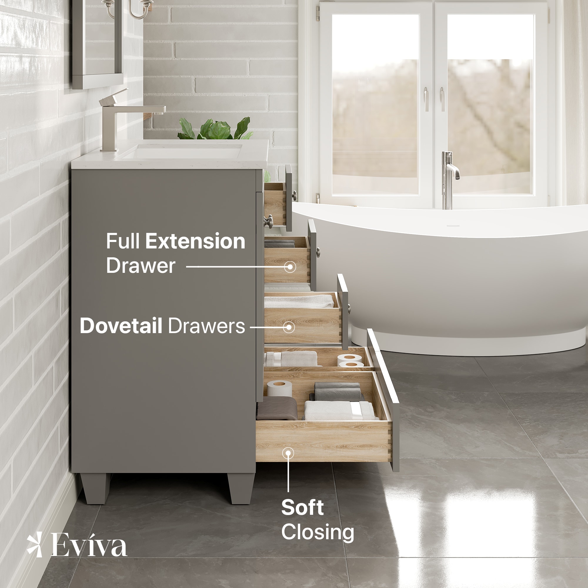 Eviva EVVN30-30X18GR-Q Bath-Vanity-Combo - View #5