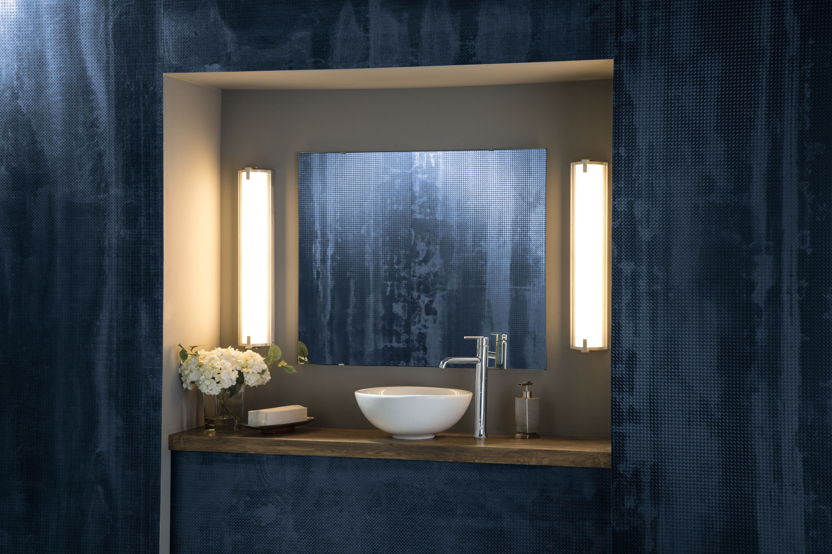 Sleek Modern 13.5" Chrome Zinc Single Hole Vessel Faucet