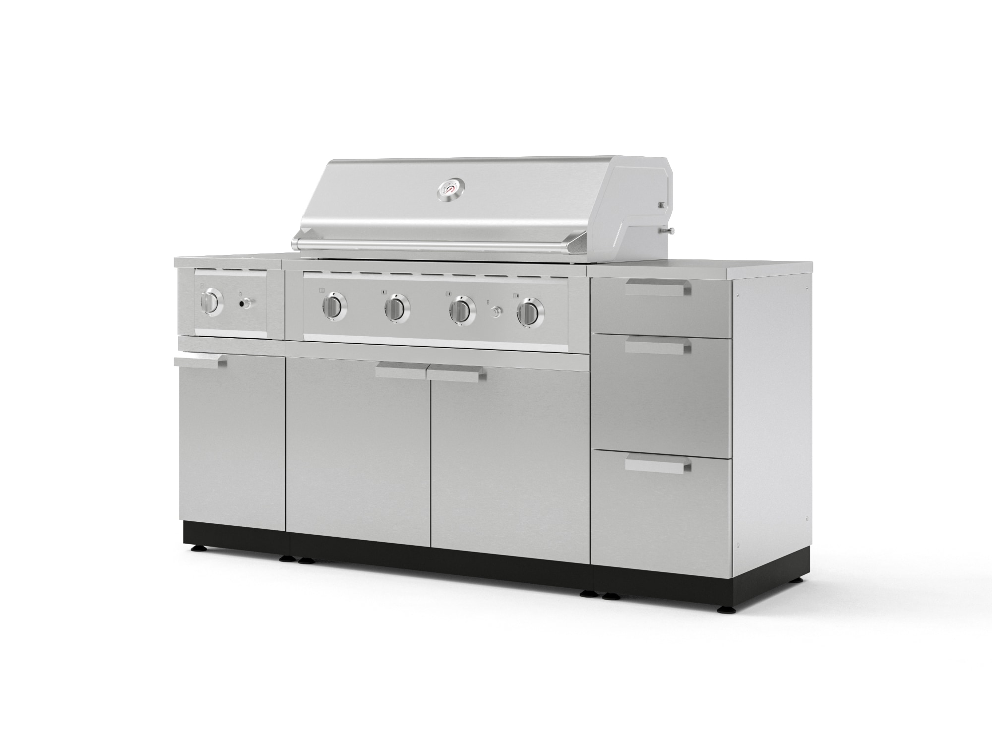 NewAge Products Classic Series 72-in W Modular Outdoor Kitchen Grill island with 5 -Burners Gas Grill, Stainless Steel Powder-coated steel Sansujyuku sansujyuku.com