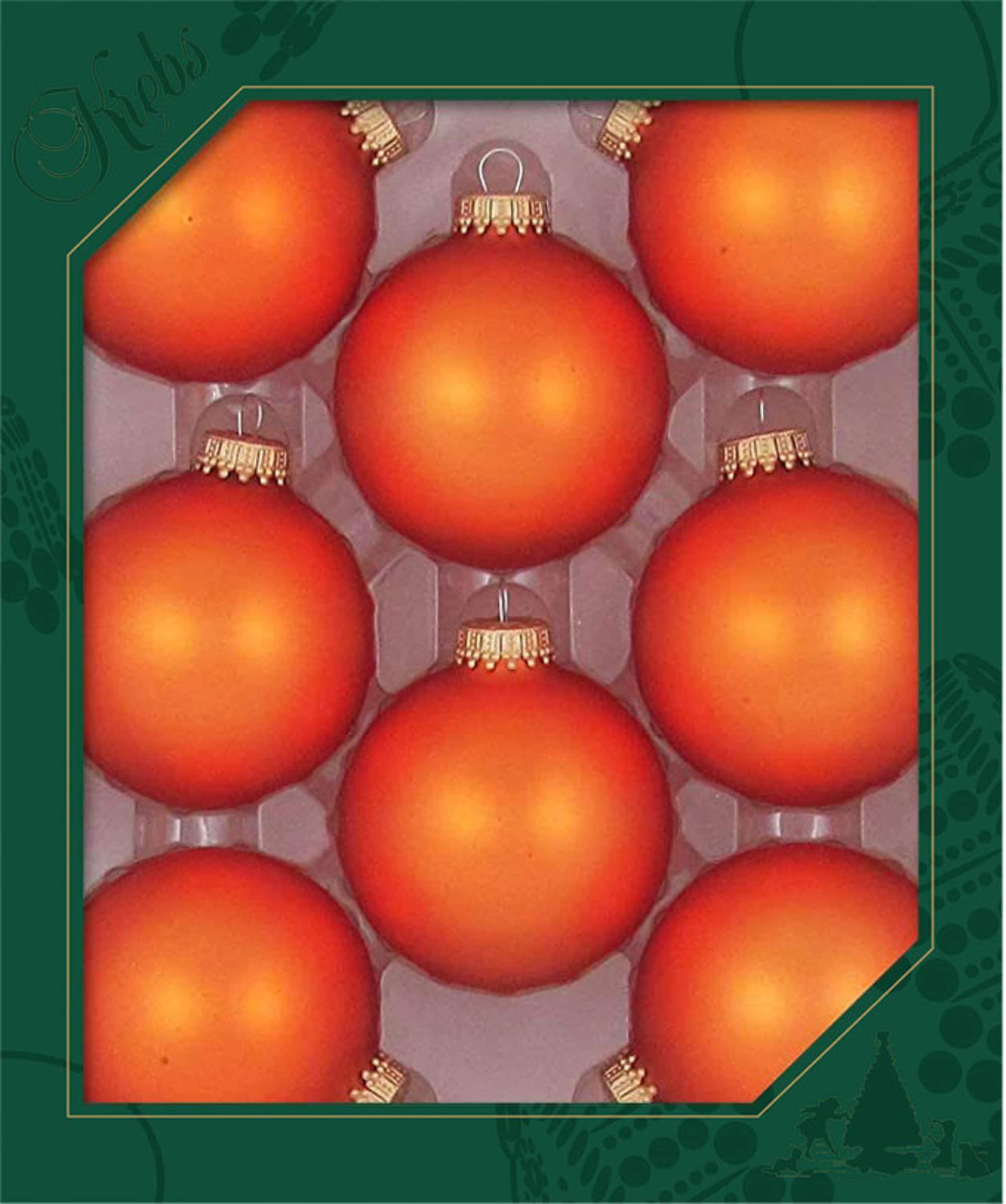 Krebs KBX30042 8 -Pack Orange Standard Indoor Ornament set