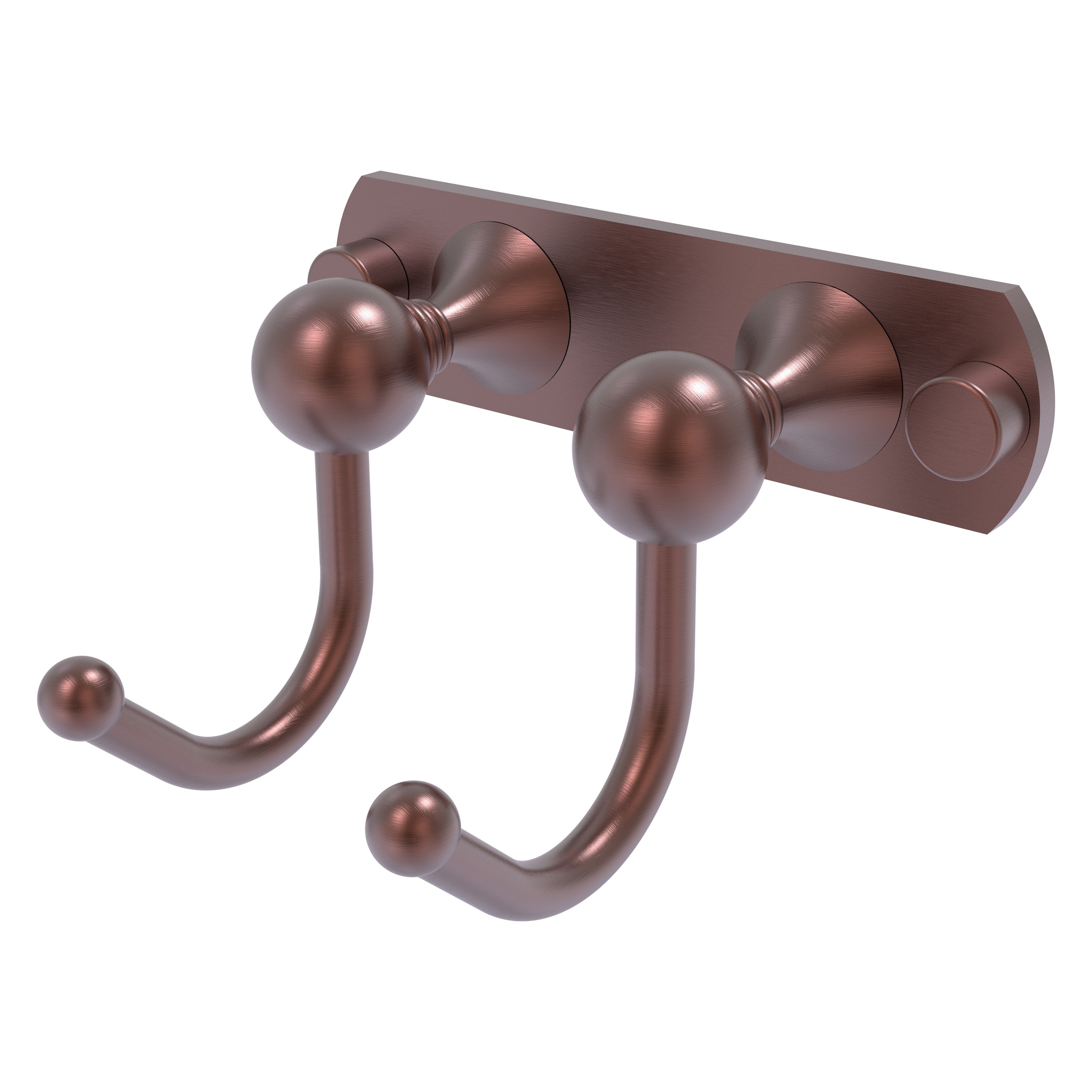 Allied Brass SL-20-2-CA Shadwell Antique Copper Double -Hook Wall mount Towel Hook