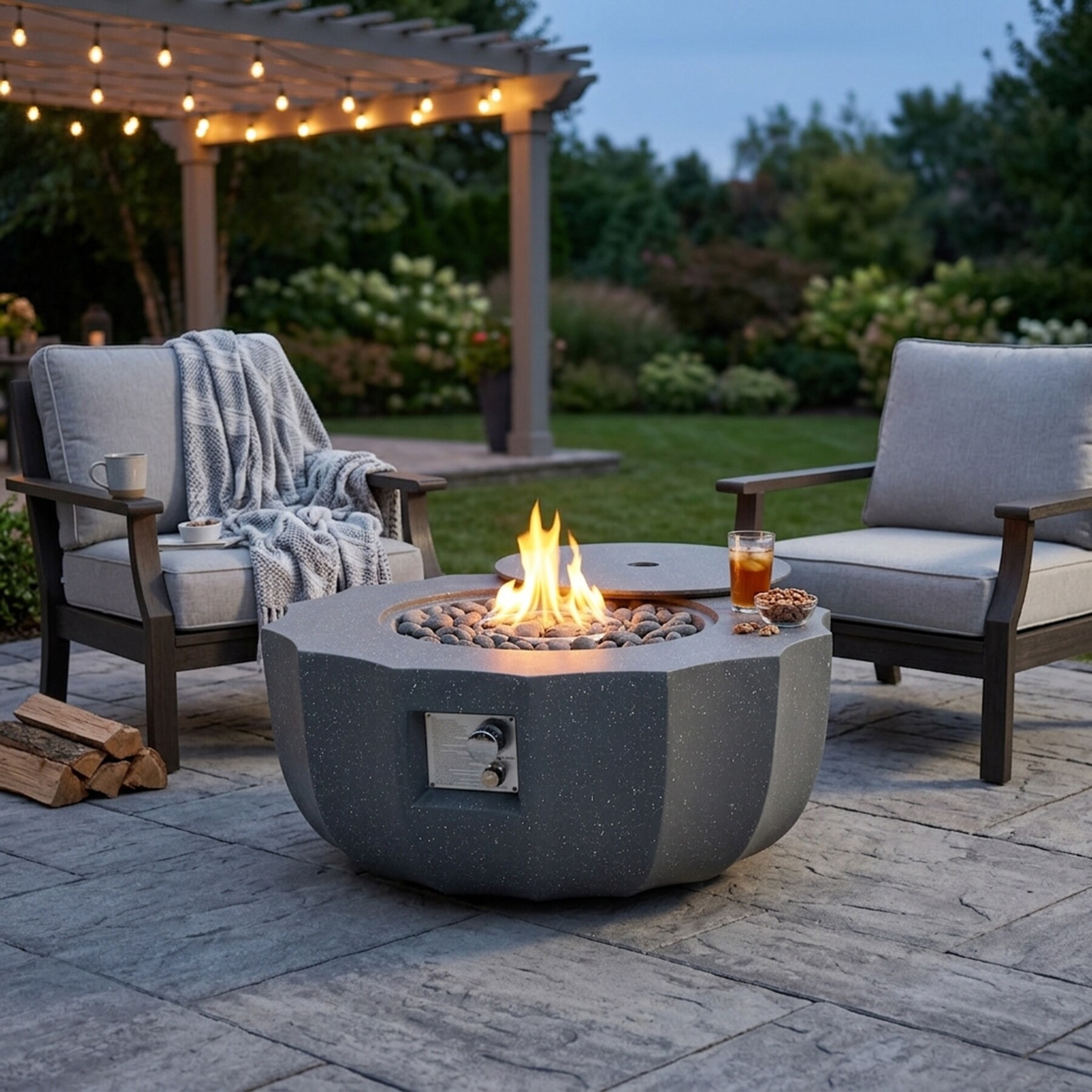 SINOFURN SYA640157BK Outdoor-Gas-Firepits - View #2