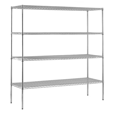 4 Tier Heavy Duty Wire Utility At, 18 Wide Wire Shelving