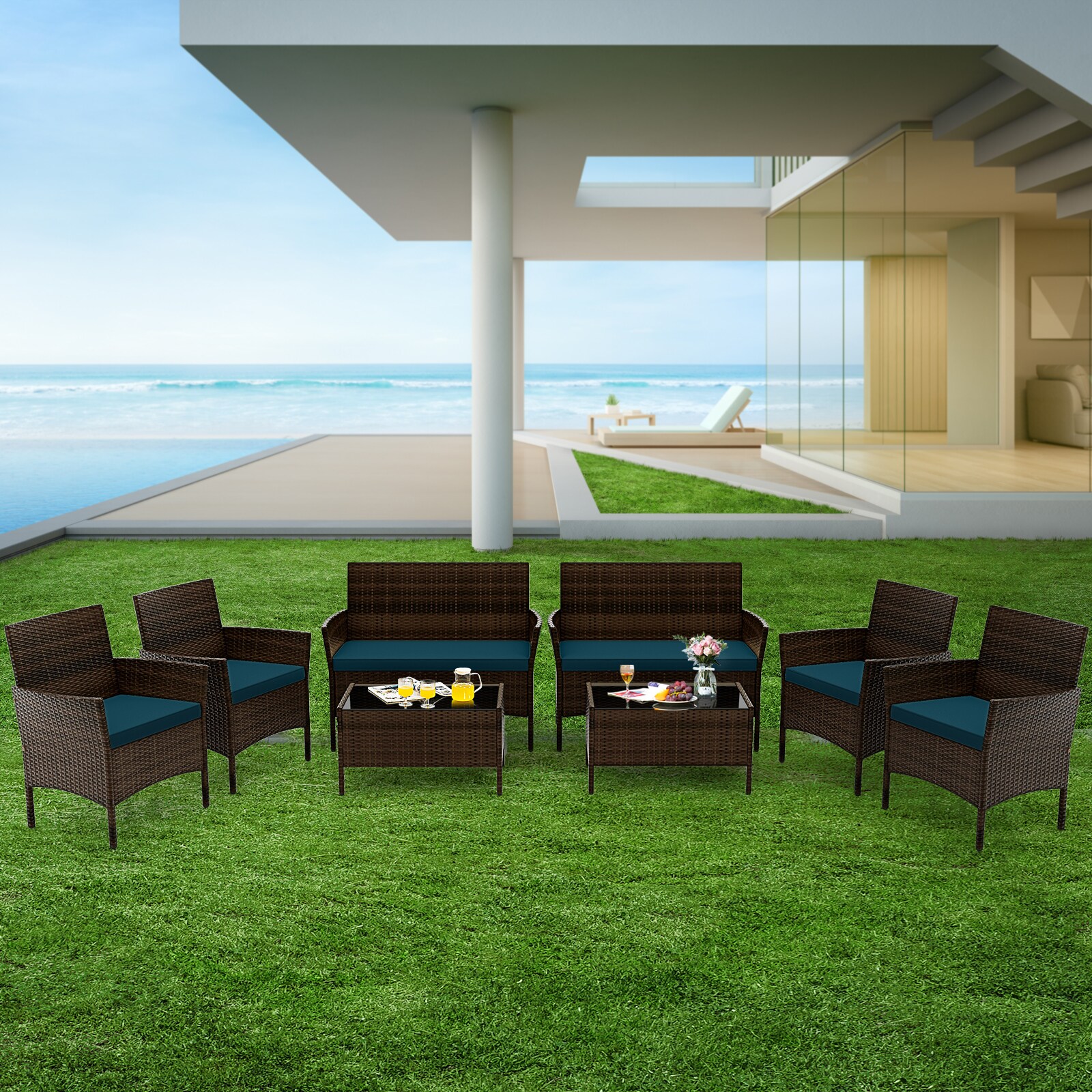 Slickblue D-CO-BP78817WH Patio-Conversation-Sets - View #3