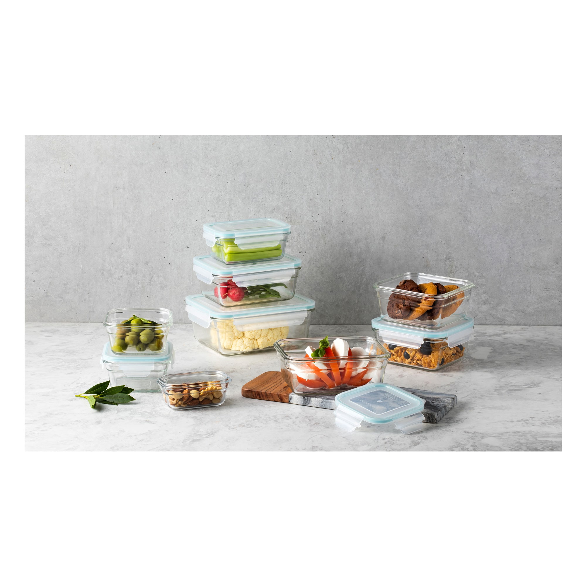 Glasslock Oven and Microwave Safe Glass Food Storage Containers 14 Piece  Set & Reviews