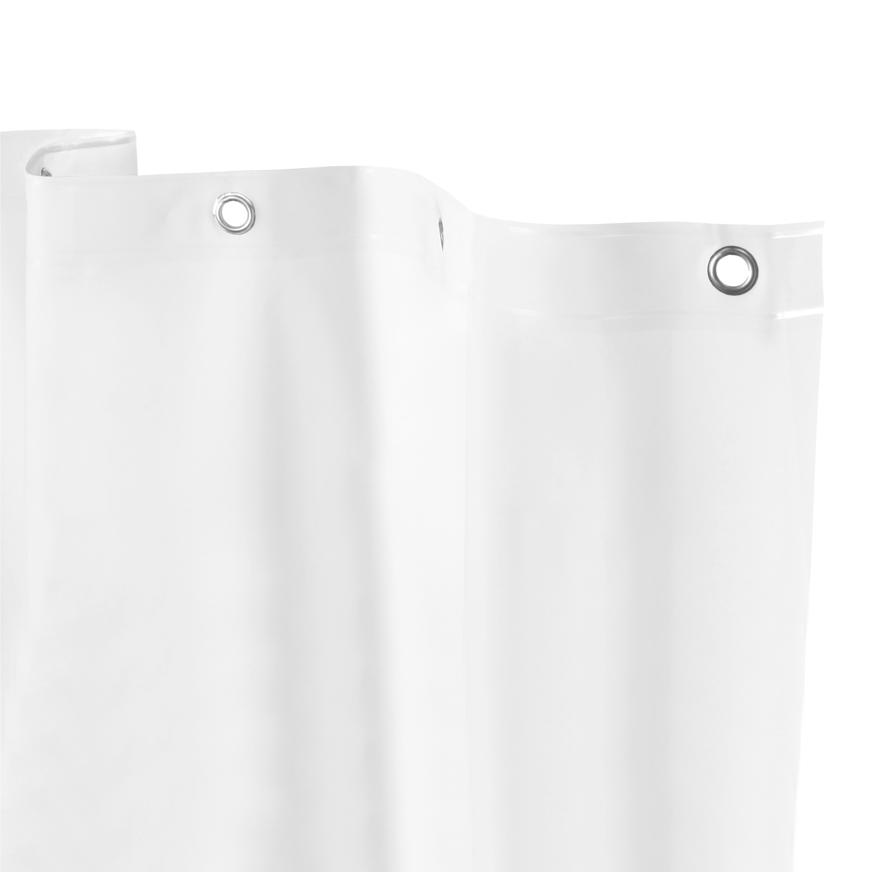 Kenney KN61469 70-in W x 70-in L White Solid EVA/PEVA Shower liner