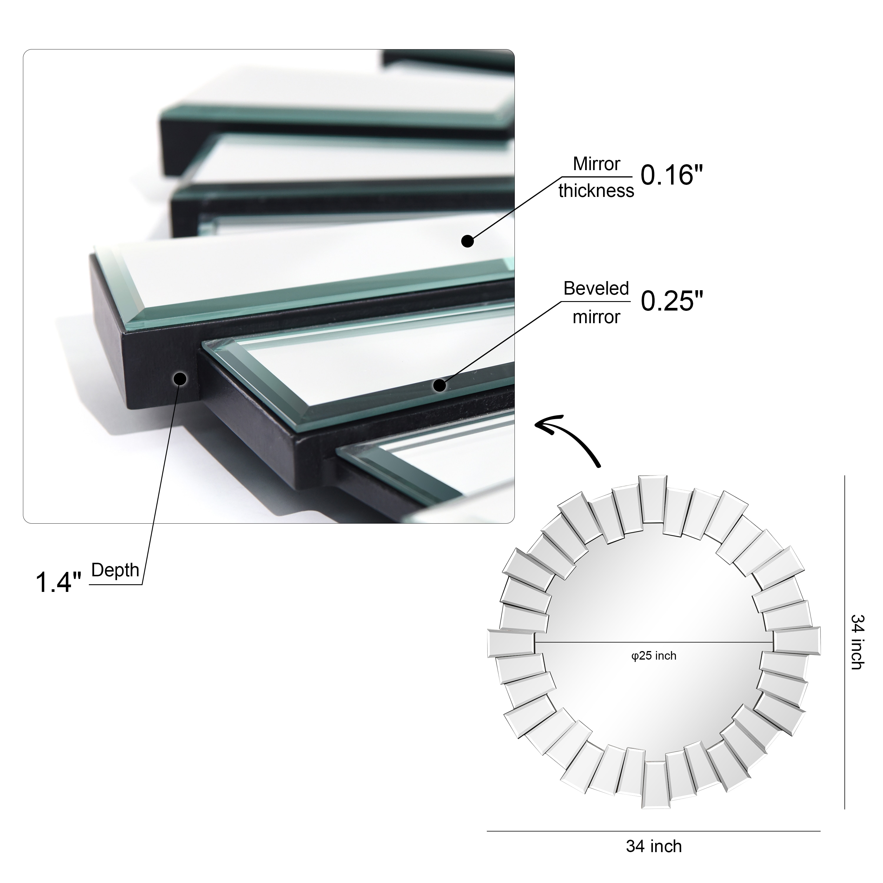 Empire Art Direct MOM-30812-3434 Decor-Mirrors - View #9