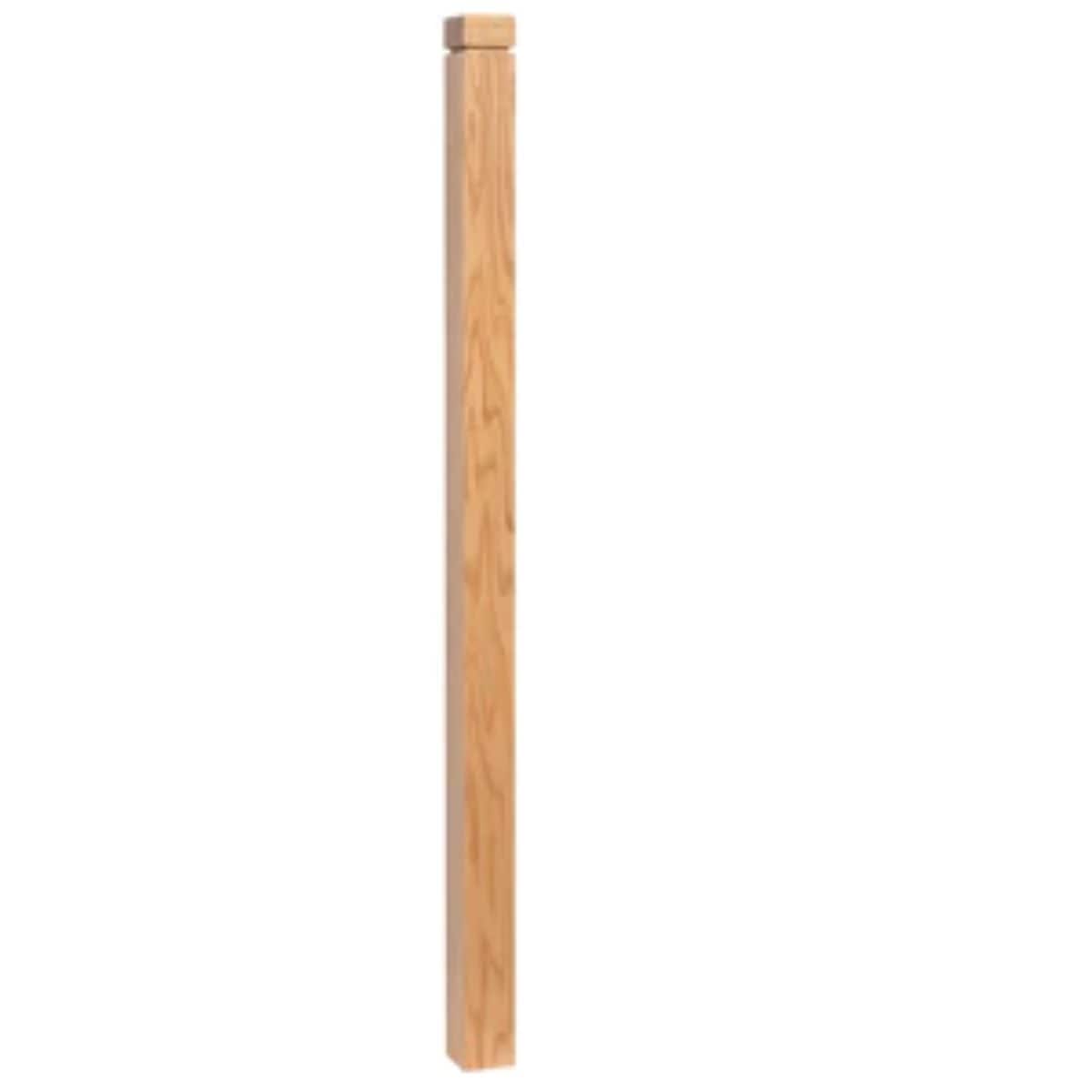 Metrie 1695949 3.25-in x 60-in Unfinished White oak Stair Newel Post