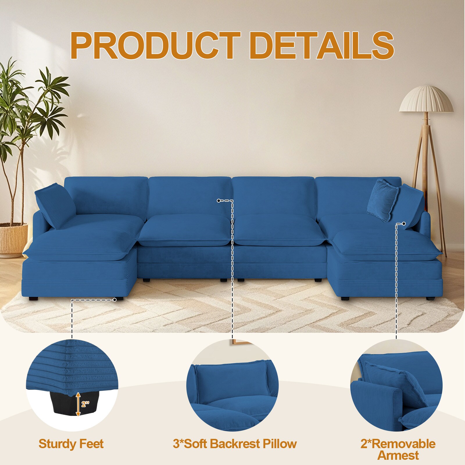 VOUA SAF-DXR3-NV Sofas-Loveseats - View #4