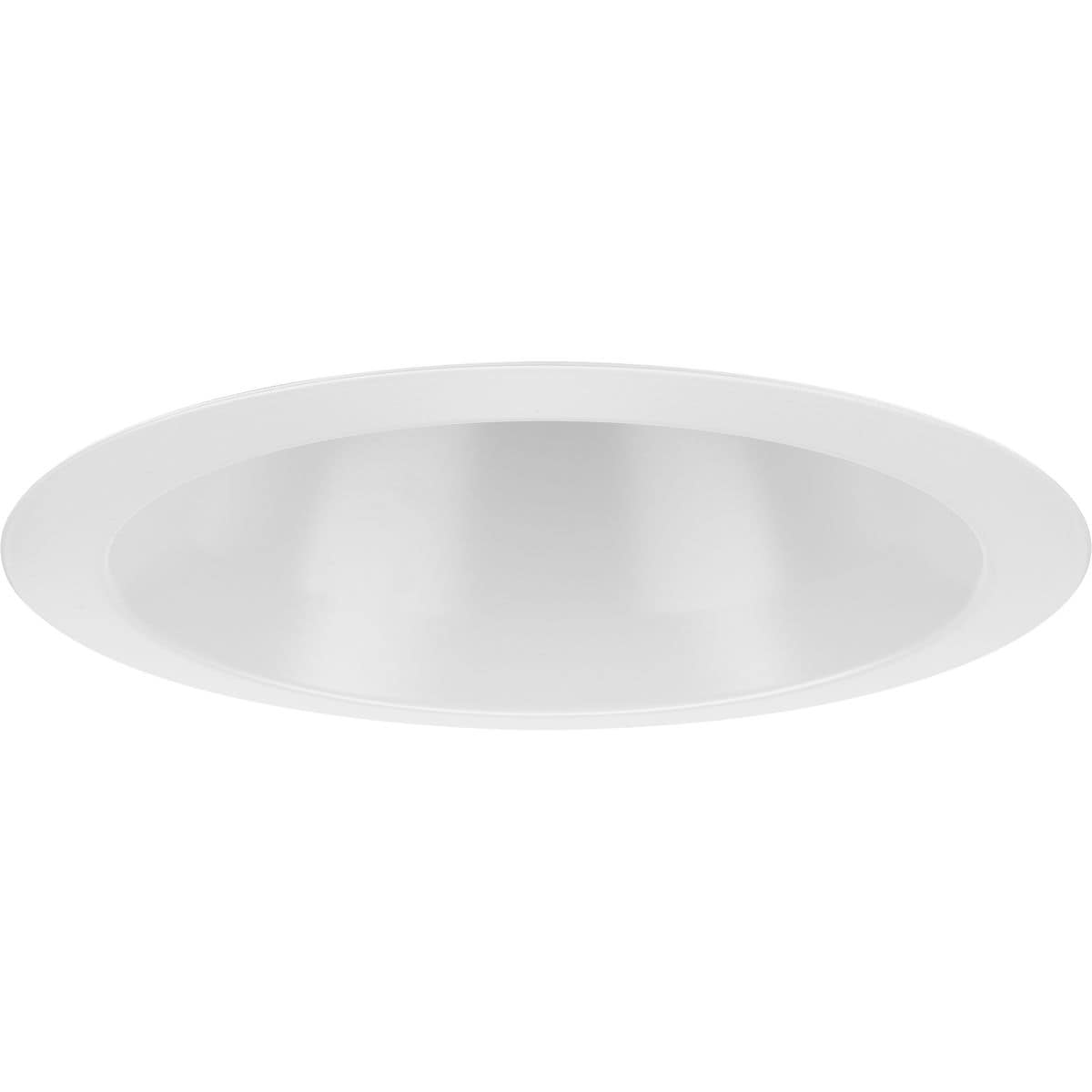 Progress Lighting P806007-028 6" Shallow Recessed Trim 6-in Satin White Open Recessed Light Trim